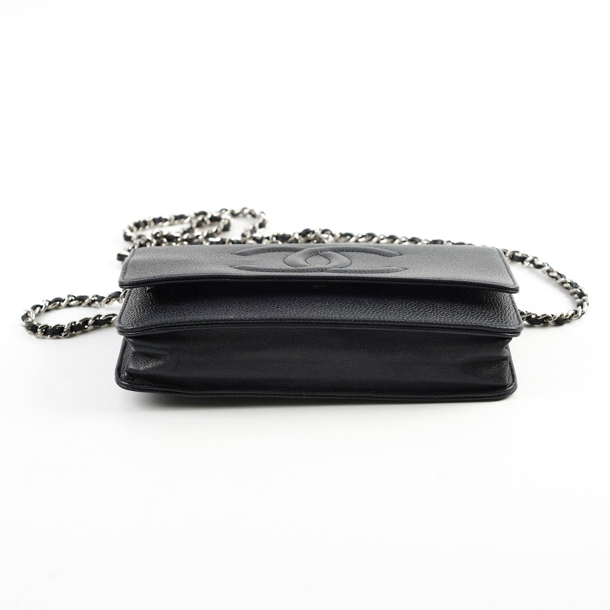 Chanel CC Logo Wallet on Chain WOC Black Crossbody Bag - Luxury Designer Handbag for Women | Perfect for Evening Parties, Date Nights & Special Occasions