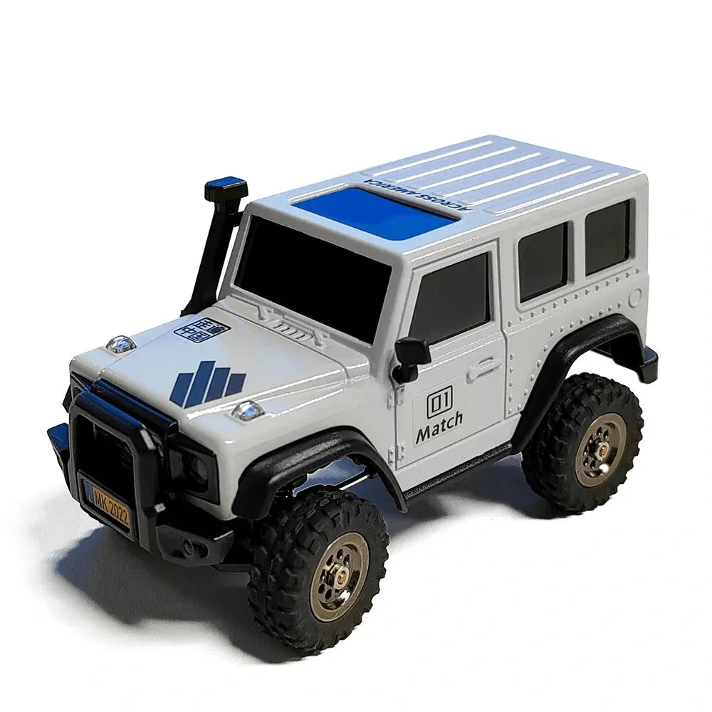 LDARC X43 Mini Rock Crawler 1/43 Scale 4WD RC Car - Ready to Run (RTR) Remote Control Off-Road Vehicle for Adults & Kids - Perfect for Indoor Crawling, Office Desk Racing & Backyard Adventures