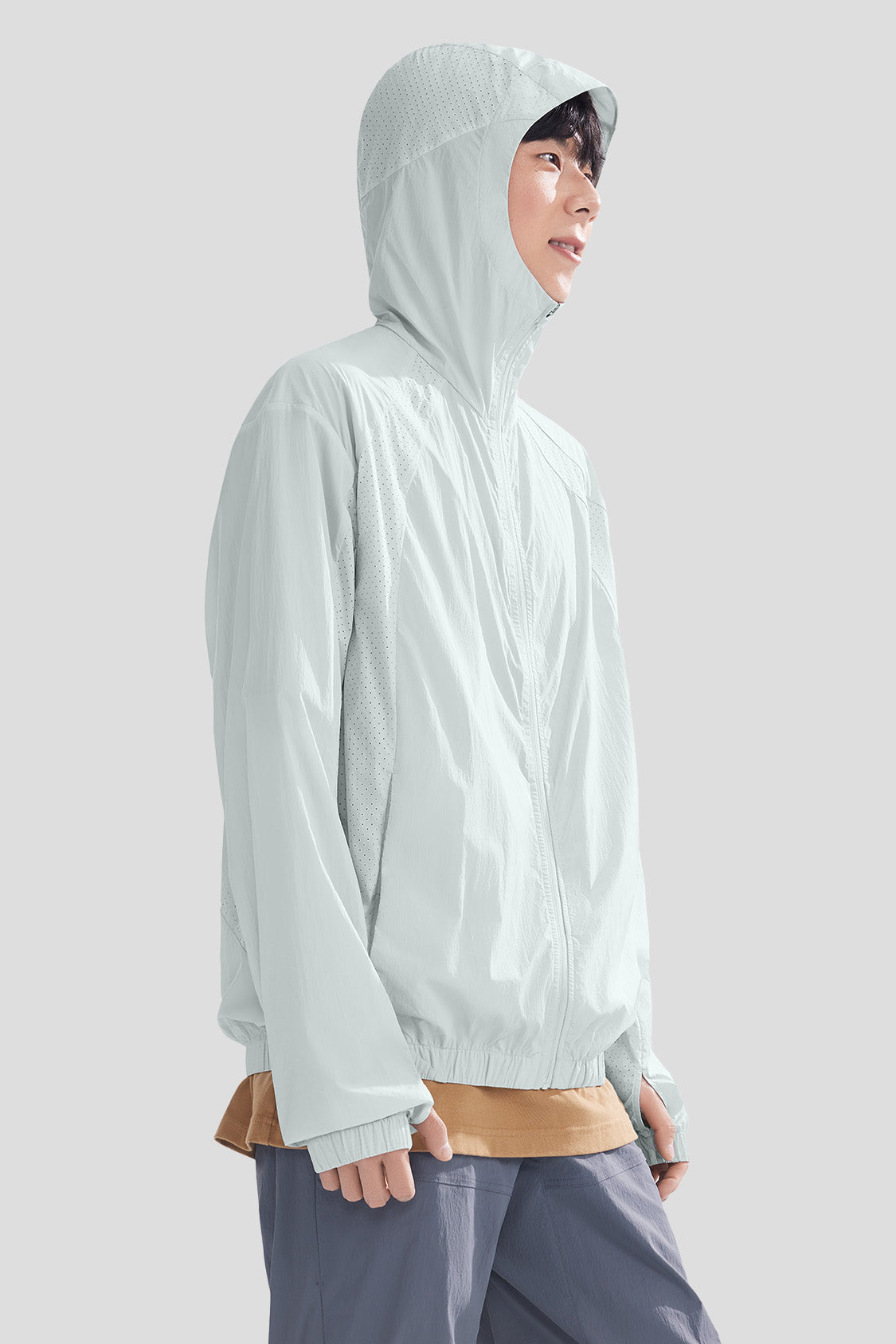 Men's Ultra Light Self Packable Sun Protection Shirt UPF50+ - Travel, Hiking & Outdoor Activities