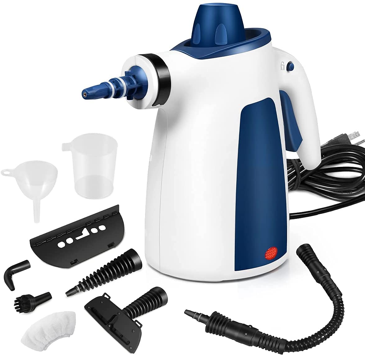 Portable Handheld Steam Cleaner for Multi-Surface Cleaning - 9-Piece Accessory Kit for Home, Kitchen, Bathroom, Car & Floors | Chemical-Free Pressurized Steamer for Upholstery & Tough Stains | Perfect for Deep Cleaning, Sanitizing & Detailing