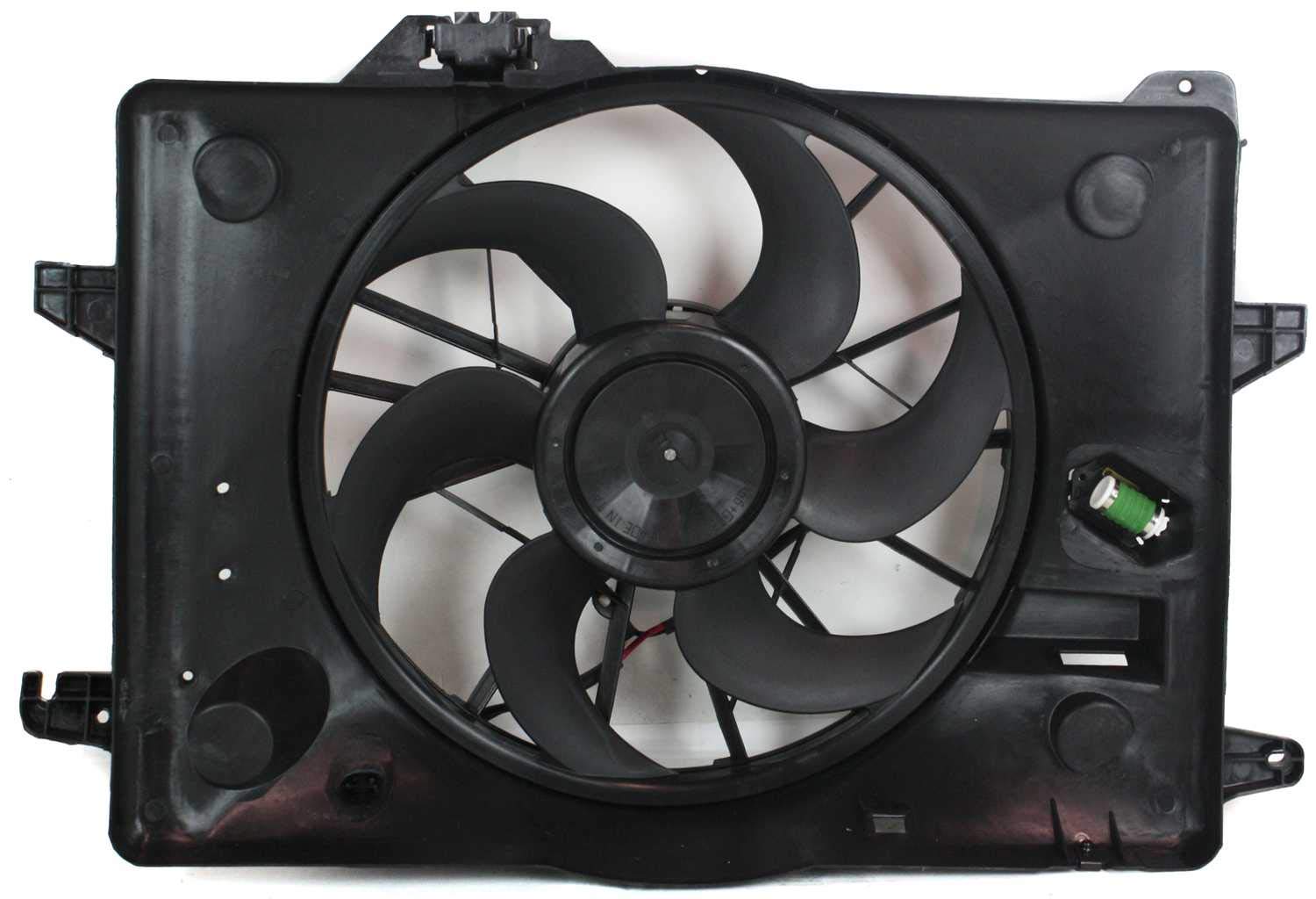 Evan-Fischer Radiator Fan Shroud Assembly Replacement for 2001-2002 Lincoln Town Car - Perfect Cooling Solution for Hot Weather & Heavy Traffic Driving
