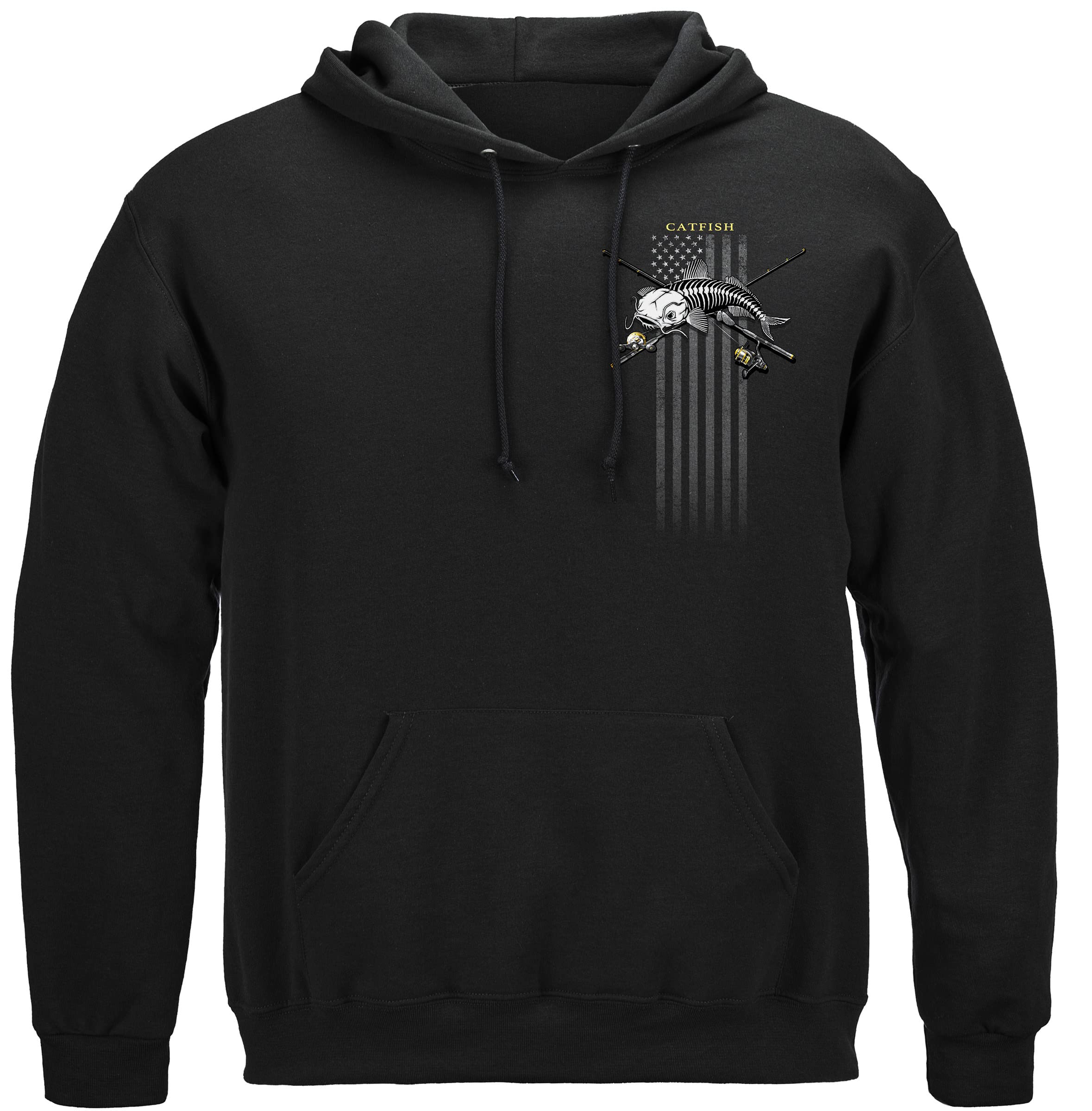 Erazor Bits Freshwater Catfish Hoodie - Comfortable Lake Fishing Jacket for Anglers | Perfect for Outdoor Fishing Trips & Casual Wear