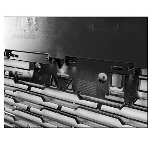 Gloss Black Mesh Front Bumper Upper Hood Grille Compatible with 2015-2020 GMC Yukon & Yukon XL - Upgrade Your Truck's Style & Protection for Off-Road & Daily Driving