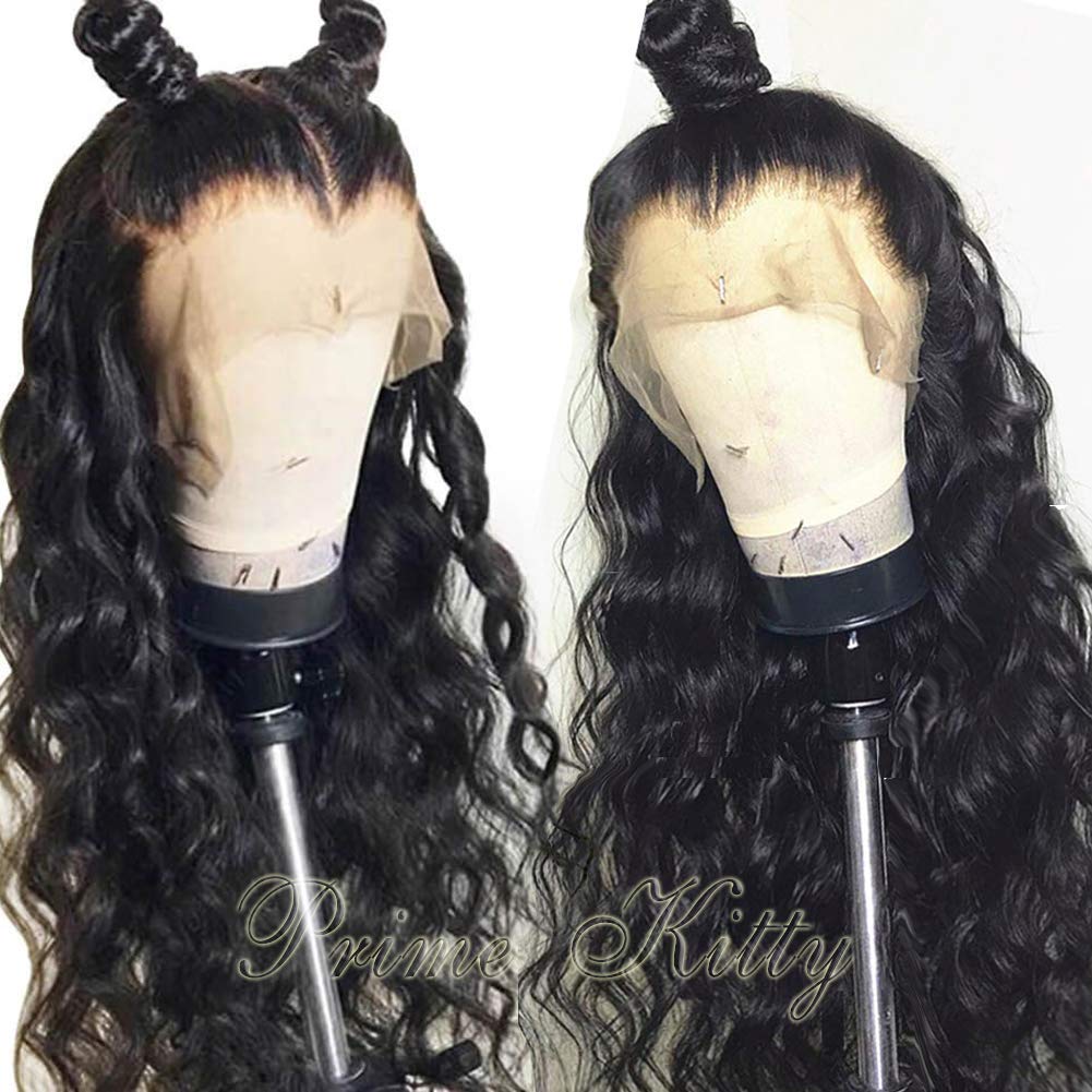 10A Brazilian Virgin Human Hair Wigs for Black Women - Glueless Lace Front Wig with Baby Hair, Pre Plucked Curly Body Wave, 1B Color, 130% Density, 12 Inch Length | Perfect for Daily Wear, Parties, Cosplay & Protective Hairstyles