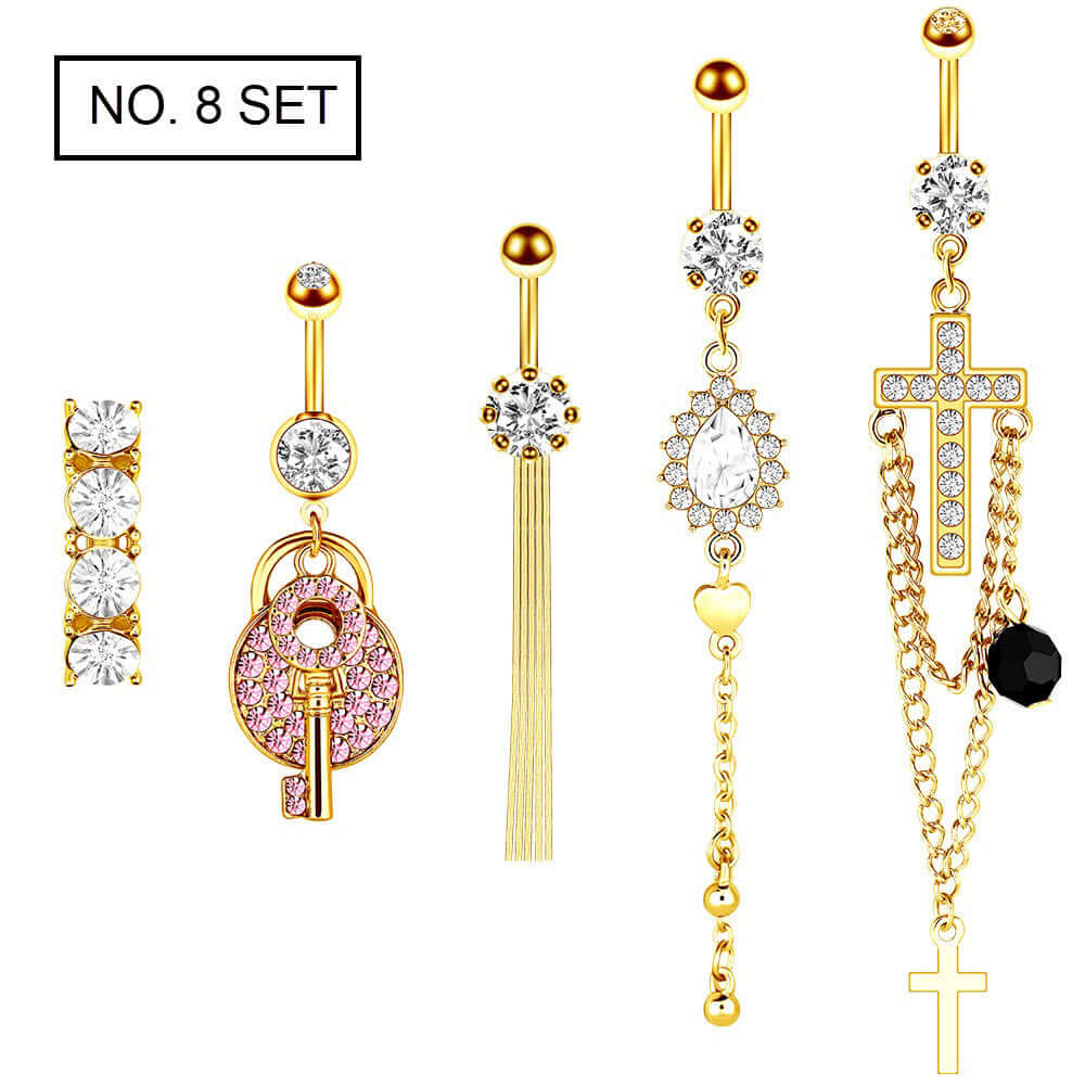 Elegant Giraffe Tassel Belly Button Rings | C186 | Perfect for Summer Beach Parties, Music Festivals & Boho Fashion Accessories