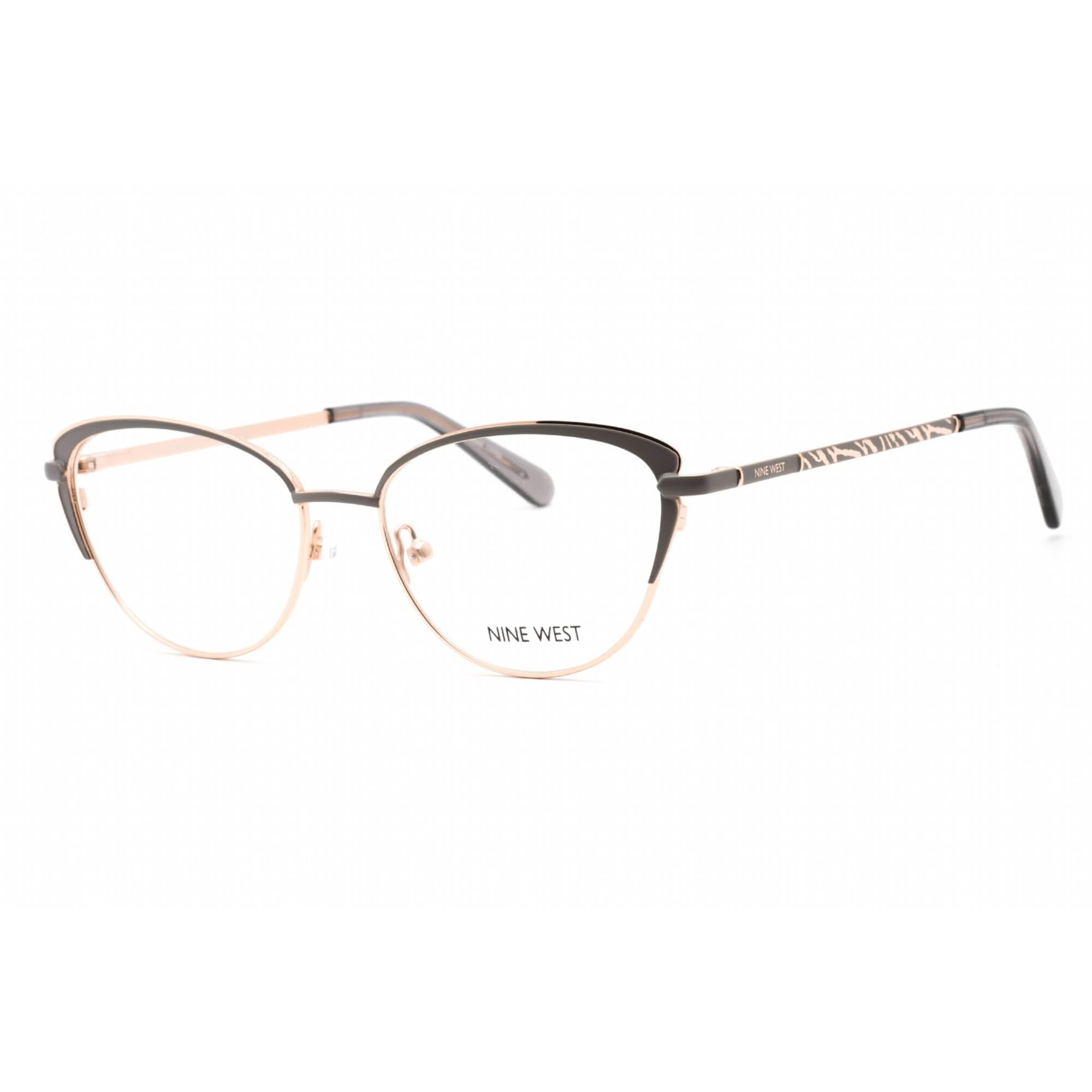 Nine West NW 1104 014 Grey/Rose Gold Eyeglasses - Stylish Women's Fashion Frames for Work & Everyday Wear
