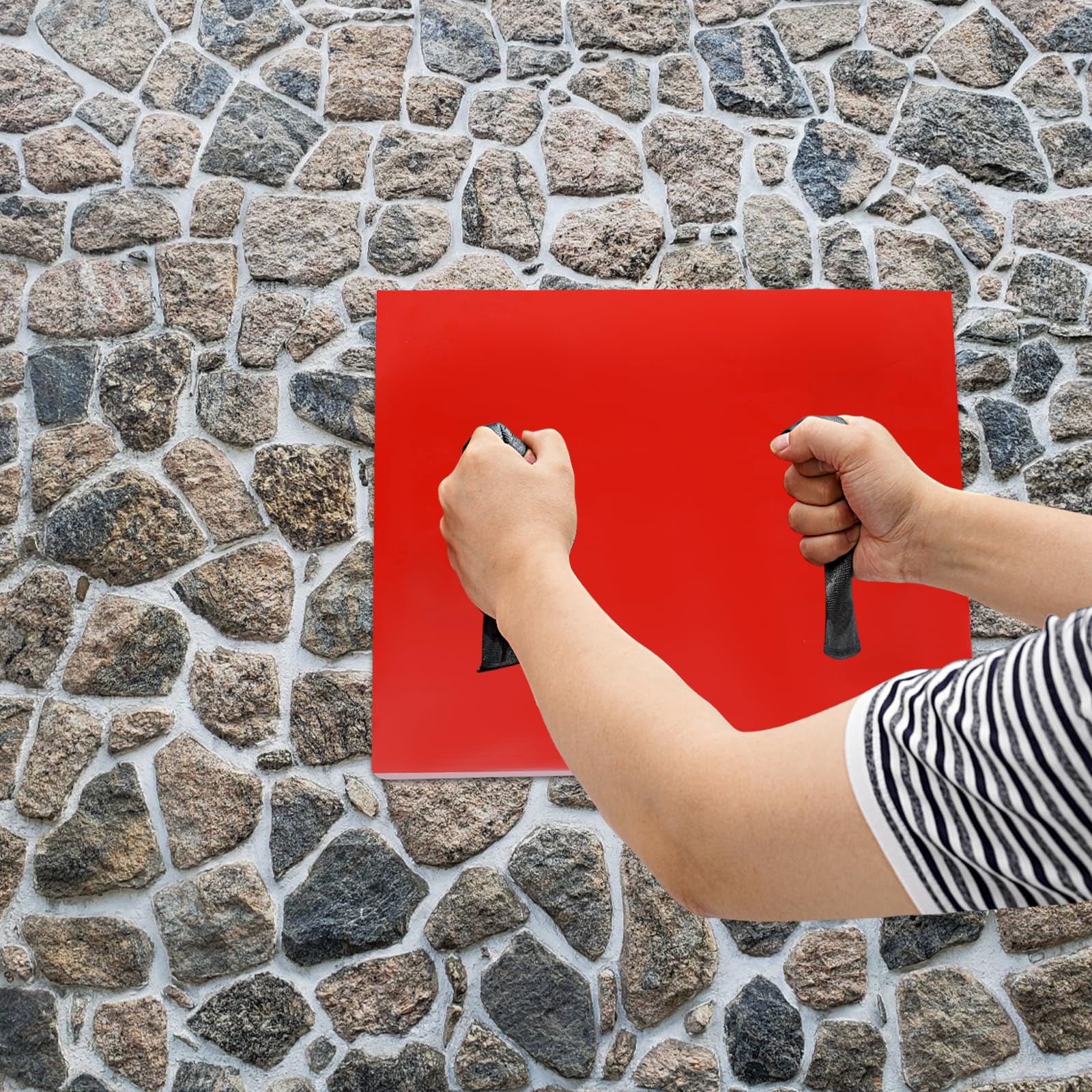 Premium 40mm Thick Concrete Stamps Mats - Stone Texture Stamping Molds for Walls & Floors (22.83