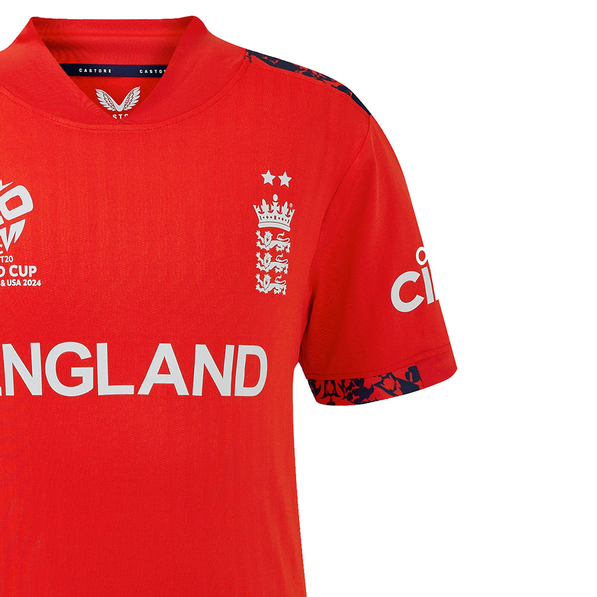 ECB T20 Replica Cricket Jersey - Short Sleeve Junior Shirt for World Cup 2023 | Youth Cricket Uniform for Matches & Fan Support