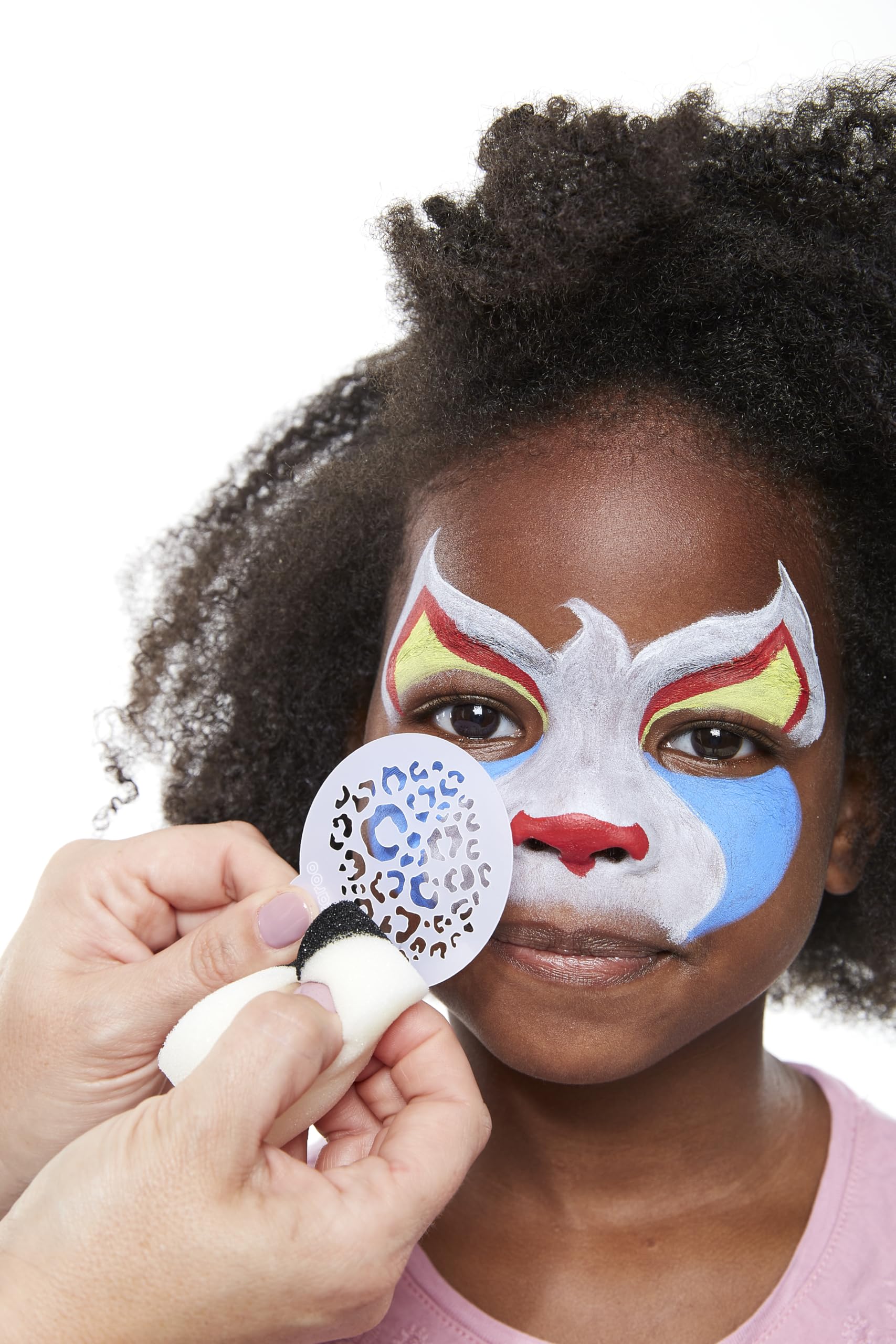 Snazaroo Professional Face Paint Sponges - High Density Foam Makeup Applicators (Pack of 4, White) for Halloween, Cosplay & Body Art