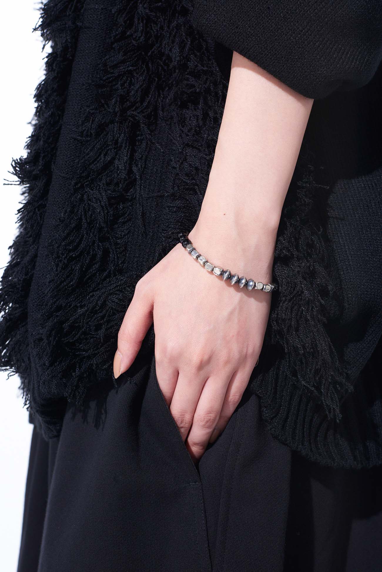 Authentic Navajo Sterling Silver & Onyx Inlay Bracelet - Handmade Native American Jewelry for Women & Men - Perfect for Casual Wear, Festivals & Gifting