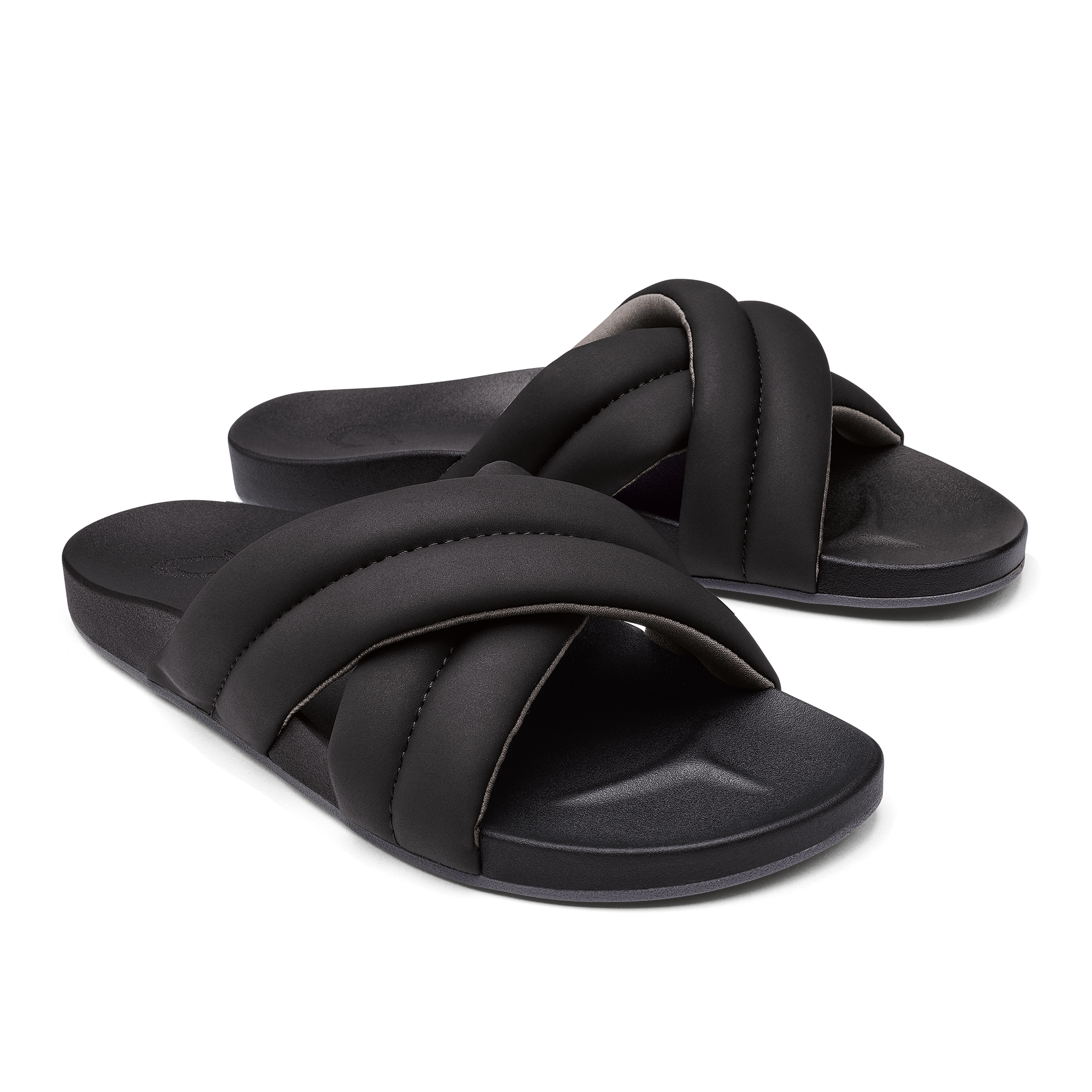 Hila Women's Slide Sandals - Black | Comfortable Summer Flip Flops for Beach, Pool & Casual Wear