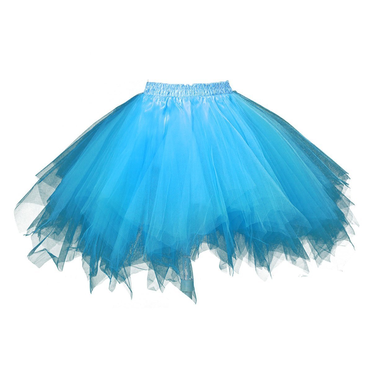 Honeystore Women's Vintage Ballet Bubble Puffy Tutu Petticoat Skirt - Elegant Short Dance Skirt for Ballet, Cosplay & Photo Shoots