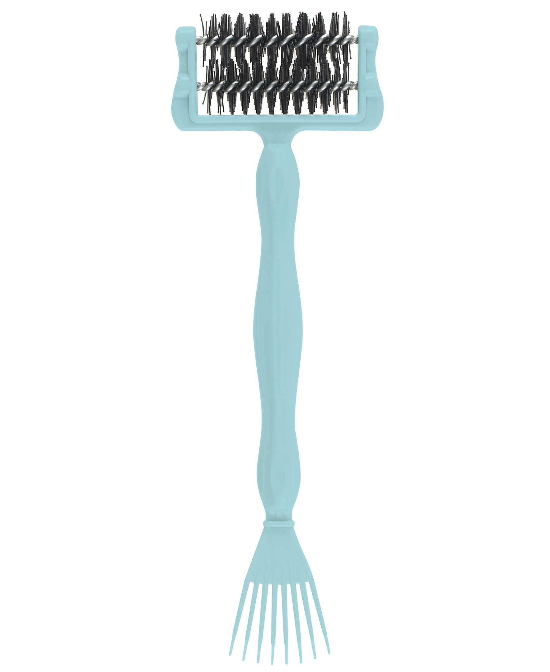 Olivia Garden 2-in-1 Hair Comb Cleaner - Professional Styling Tool & Detangler for Salons & Home Use (Perfect for Thick Hair & Extensions)
