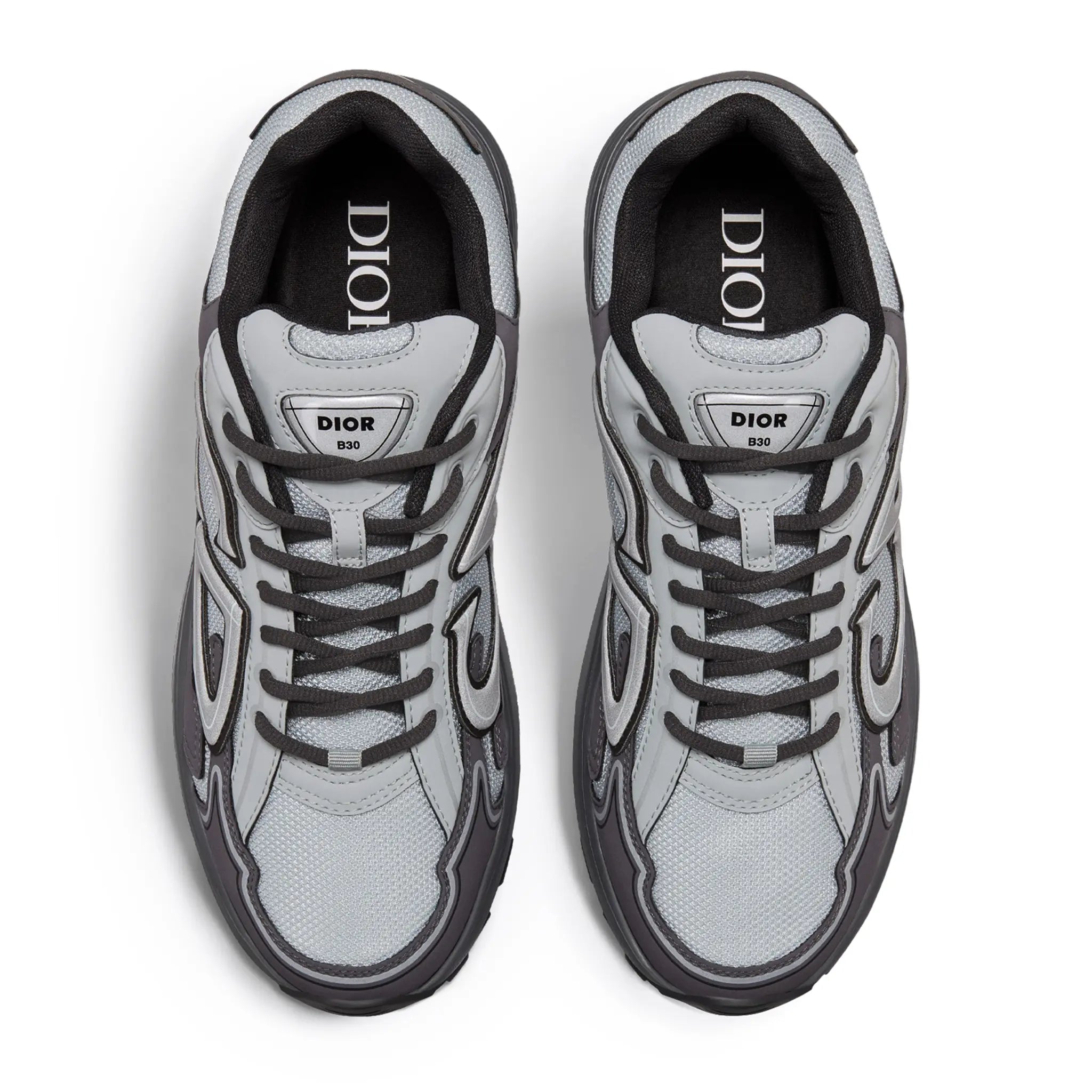Dior B30 Grey Anthracite Sneakers - Men's Luxury Fashion Trainers for Casual Wear & Street Style
