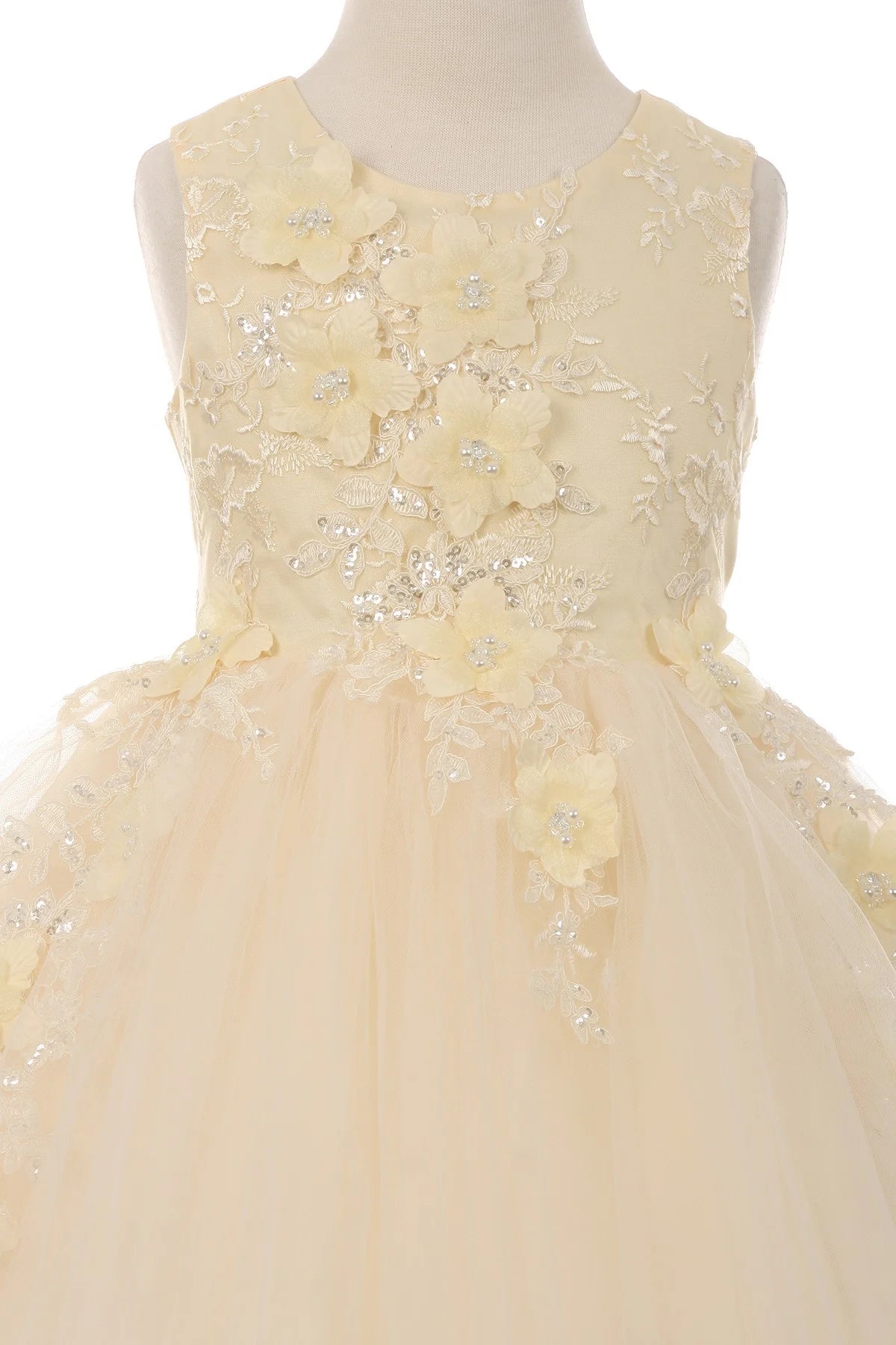 Elegant Flower Girl Dress for Weddings & Special Occasions - Style 9040 | Perfect for Parties, Bridal Showers & First Communion