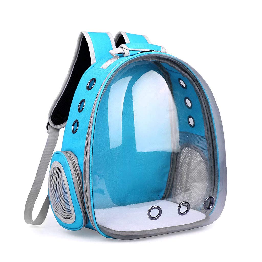 VIVIXIXILAOJH Breathable Transparent Pet Carrier Backpack for Cats & Small Dogs - Airline Approved Travel Space Capsule with Ventilation Windows | Perfect for Hiking, Vet Visits & Outdoor Adventures