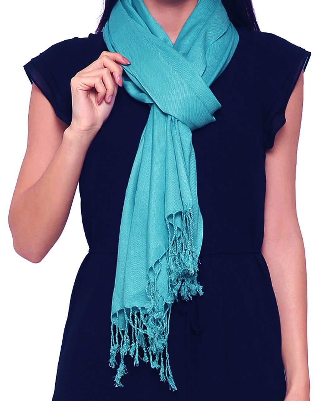 Premium Unisex Pashmina Scarf Shawl - 100% Viscose Soft Wrap Stole for Men & Women - Lightweight Fashion Accessory for Fall, Winter & Special Occasions