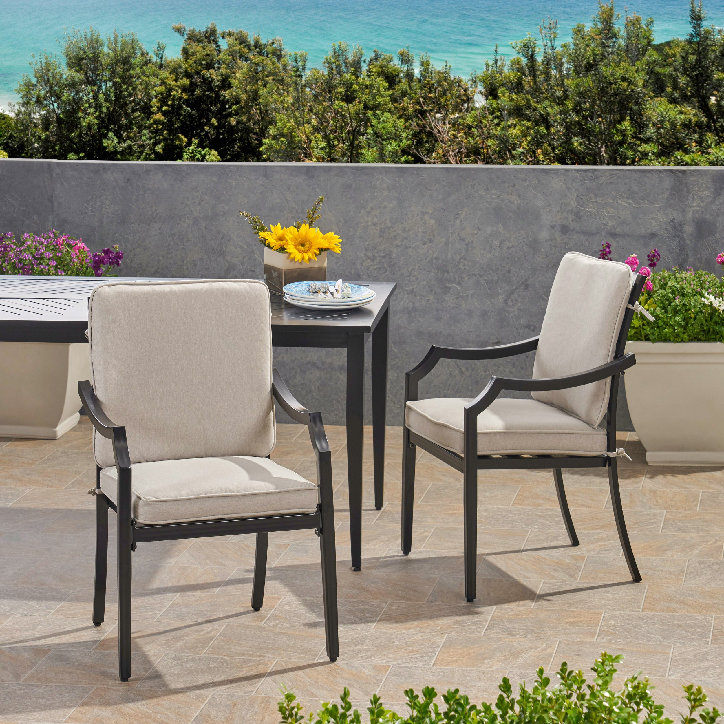 Modern Dining Chair Set of 1 - Sturdy Wooden Kitchen Chair with Cushion - Comfortable & Stylish for Home, Restaurant, or Office Use