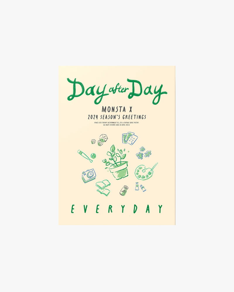 MONSTA X 2024 Season's Greetings [Day After Day] Everyday Version - K-Pop Merchandise for Fans, Collectors & Gift Giving