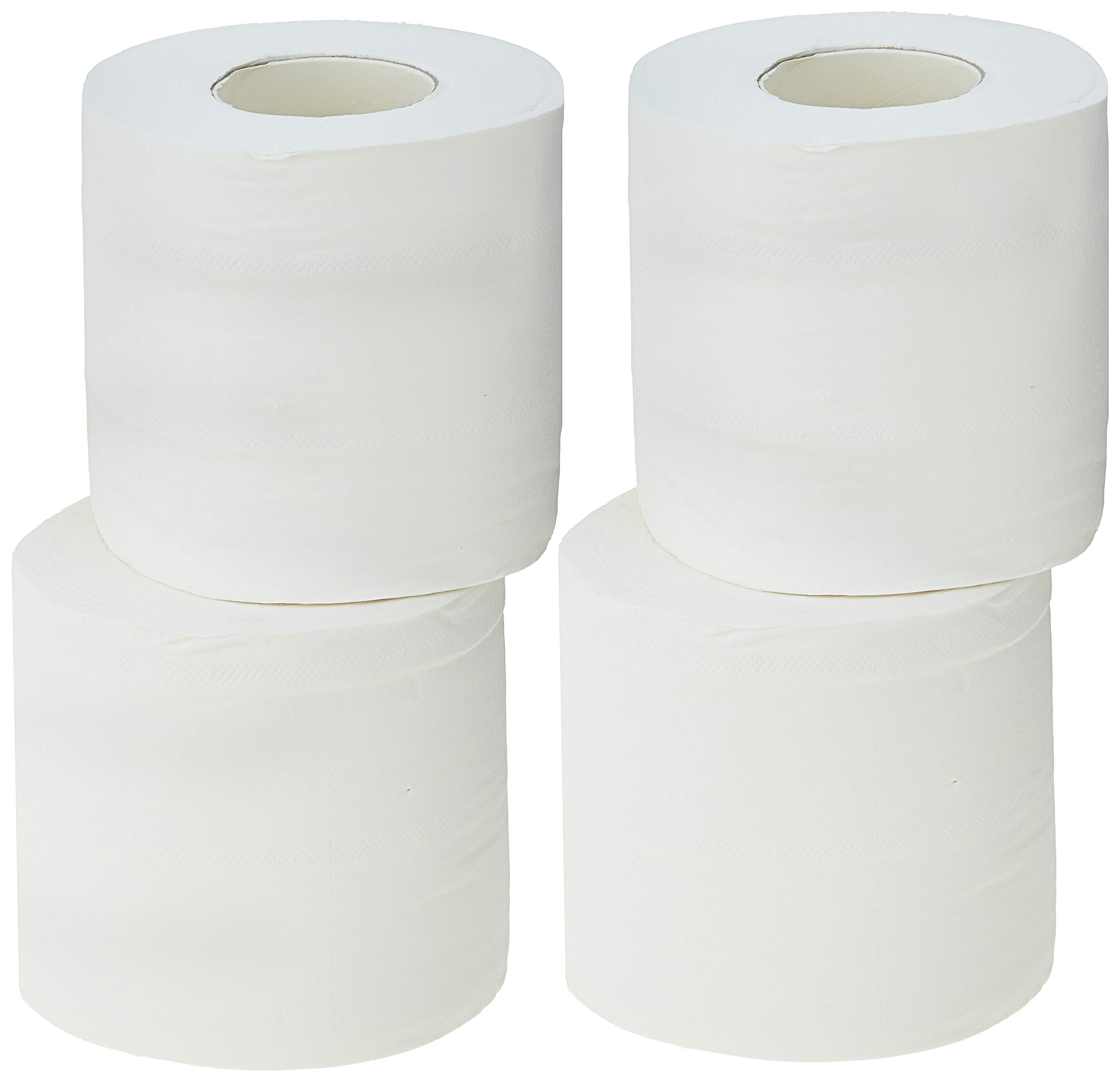 Solimo 3-Ply Toilet Paper Rolls, 1200 Sheets (4 Rolls x 300 Sheets) | Ultra Soft & Highly Absorbent | 100% Natural Virgin Cellulose Fiber | Perfect for Home, Office & Travel Use