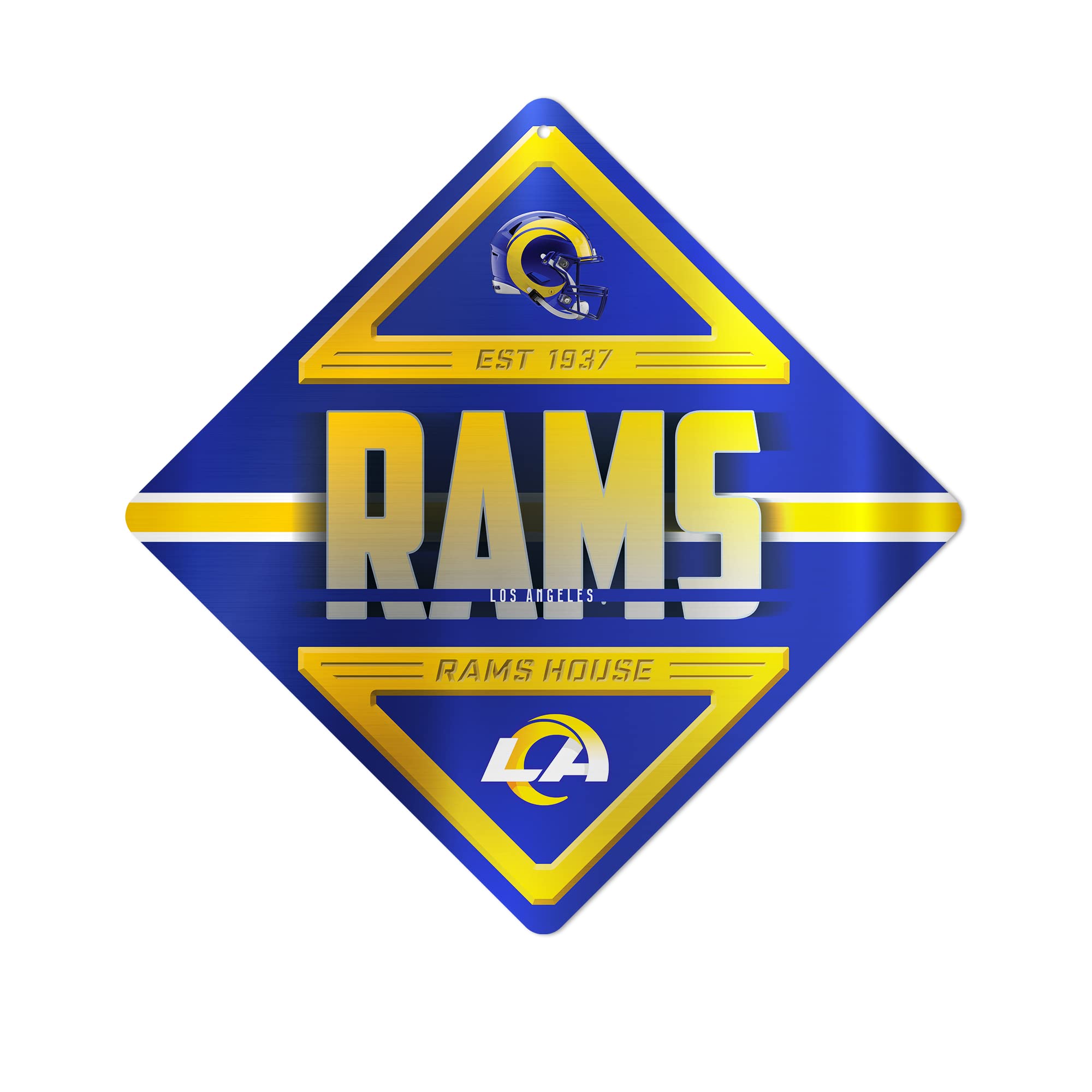 NFL Football Metal Sign 16.5x16.5 Inch - Officially Licensed Team Logo Wall Decor for Sports Fans - Perfect for Man Cave, Bedroom, Office & Game Room Decorations