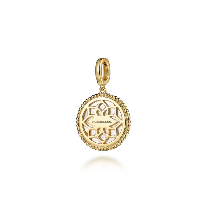 Elegant Round Mother of Pearl Inlay Pendant Necklace - Handcrafted Jewelry for Women - Perfect for Weddings, Parties & Special Occasions