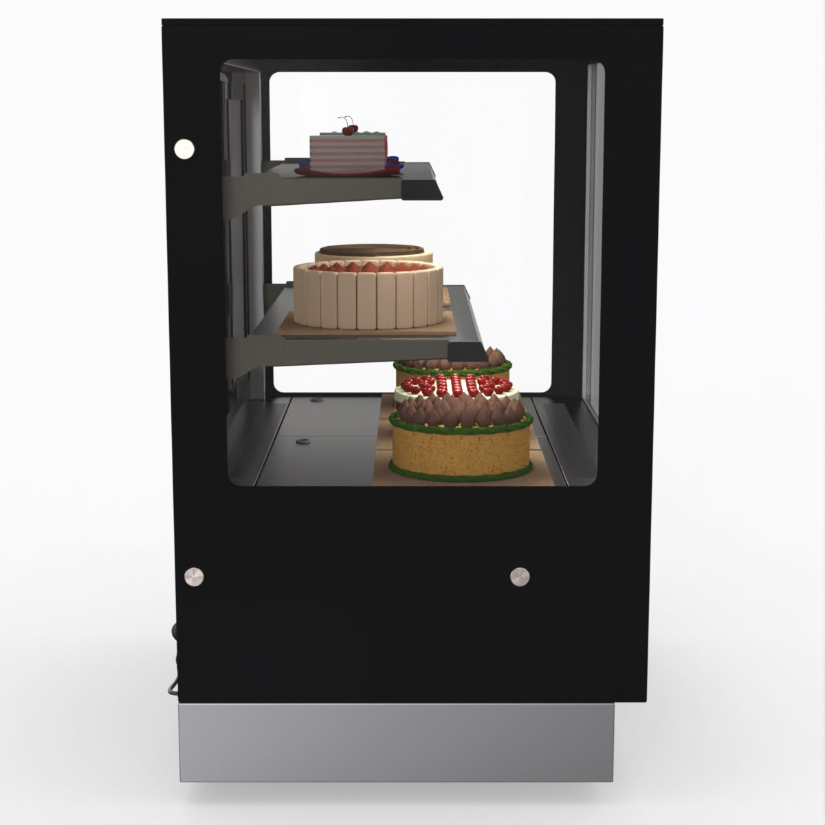Bonvue Modern 2-Tier Acrylic Cake Stand with Non-Slip Base - Perfect for Dessert Displays, Wedding Cakes, Buffet Serving, and Kitchen Counter Decor