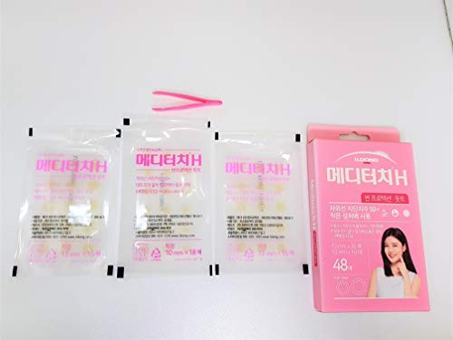 MediTouch H SPF 50+ Hydrocolloid Acne Patches - Extra Thin, Waterproof Sun Protection Pimple Patches with Beveled Edge (48 Count) for Face & Body - Perfect for Outdoor Activities & Daily Sun Exposure