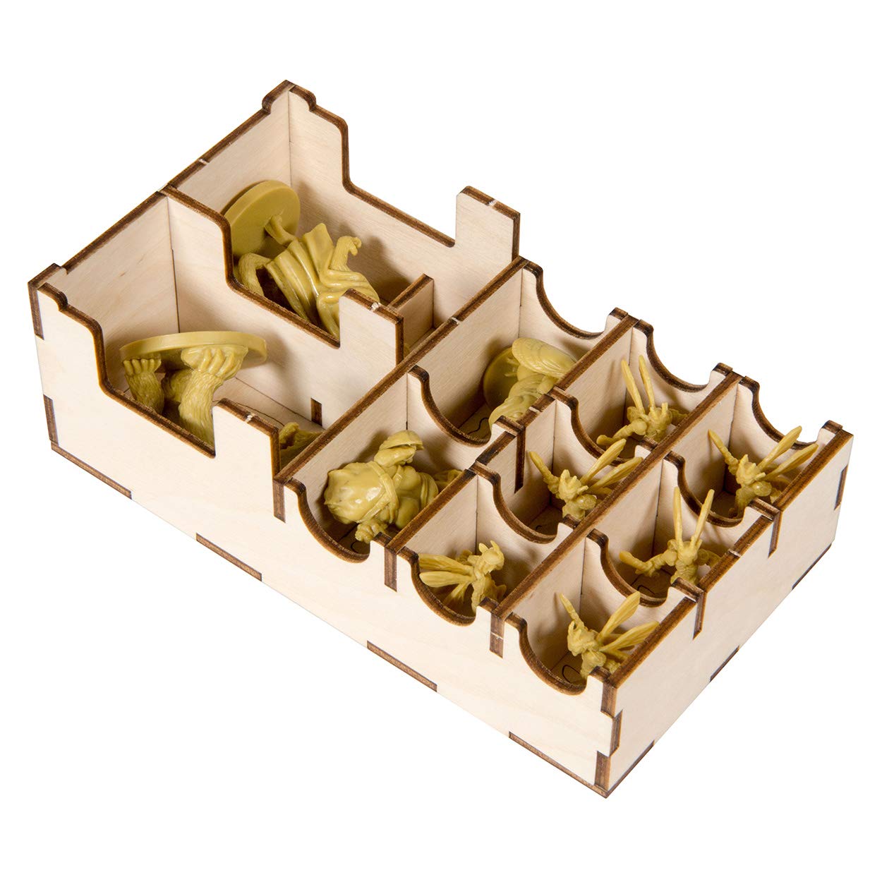 The Broken Token Mice and Mystics Downwood Tales Expansion - Premium Wooden Game Organizer with Storage Box, Trays, Boards & Tiles | Perfect for Board Game Enthusiasts & Organized Game Nights