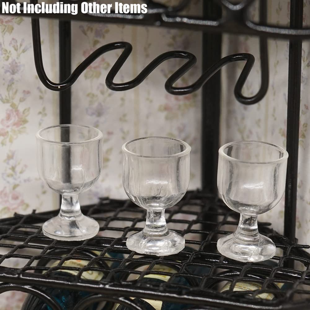 Odoria 1/12 Scale Miniature Wooden Wine Rack for Dollhouse - Black Display Shelf - Perfect for Dollhouse Decor, Mini Bar Setup & Collectible Display