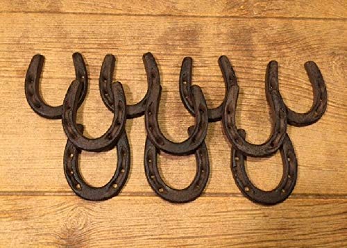 12 Small Horseshoe Decor 3.75 Inch Tall - Western Style Home & Ranch Decor (0170-05209) - Perfect for Wall Art, Wedding Decor, Cowboy Theme Parties