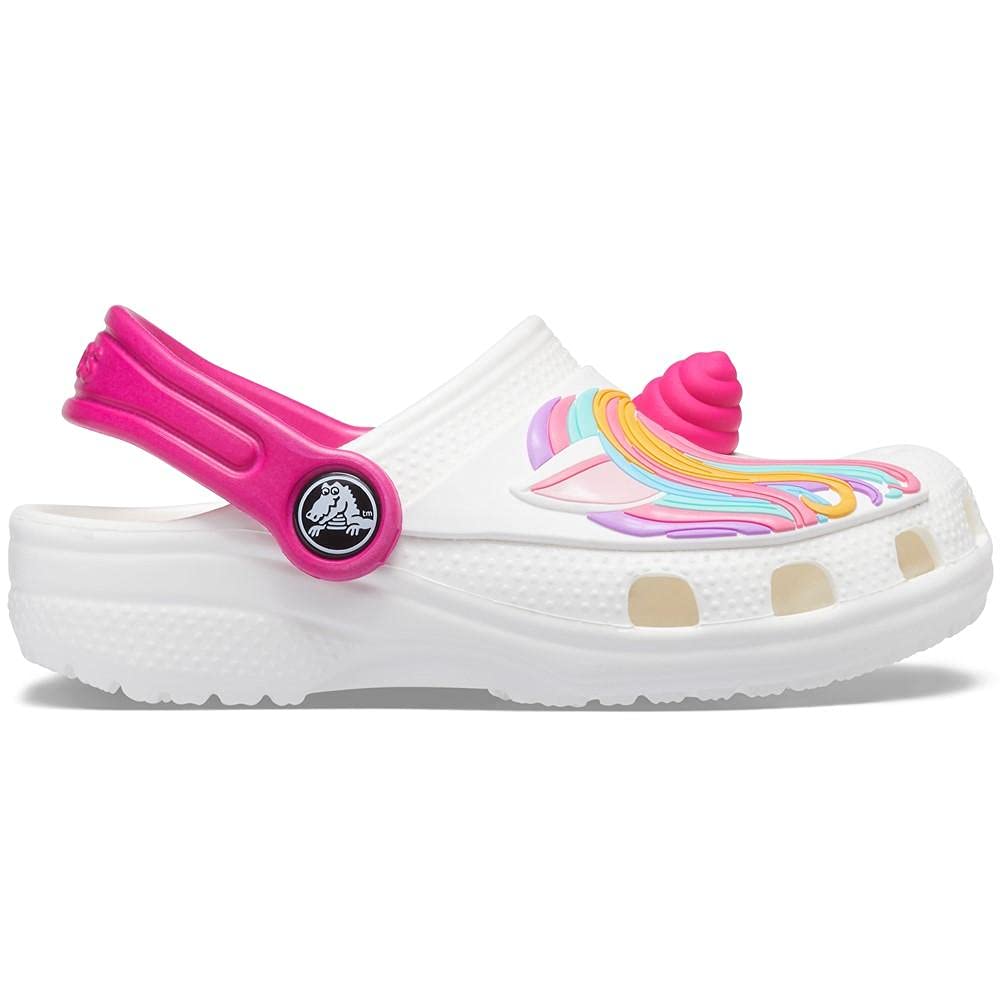 Crocs Unisex-Child Fun Lab Classic I Am Unicorn Clog - Kids' Comfortable Lightweight Slip-On Shoes for Playtime, School & Outdoor Activities