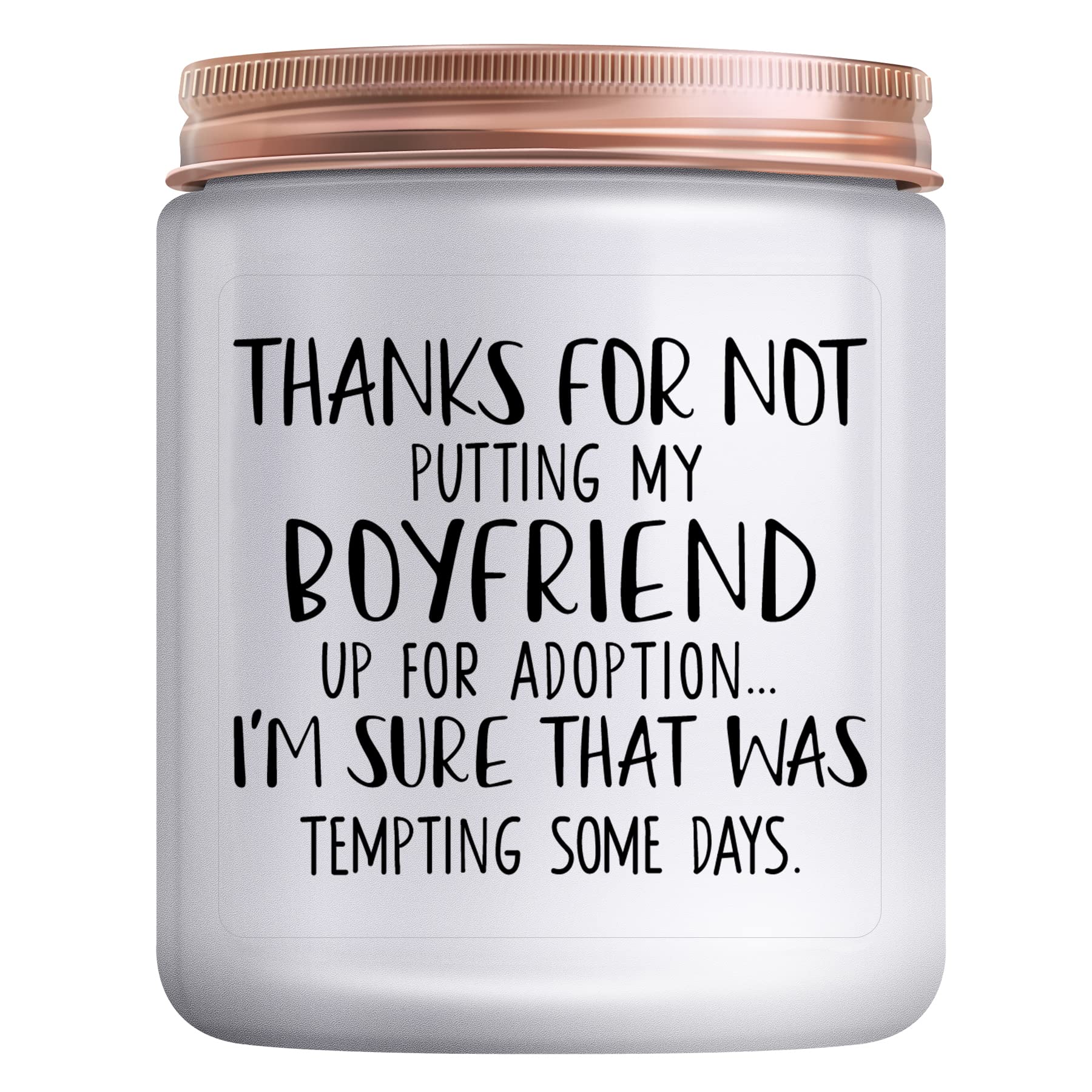 Funny & Thoughtful Gifts for Boyfriend's Mom - Lemongrass Sage Scented Candle for Mother-in-Law, Birthday, Christmas & Thanksgiving - Perfect for Home Decor, Relaxation & Aromatherapy