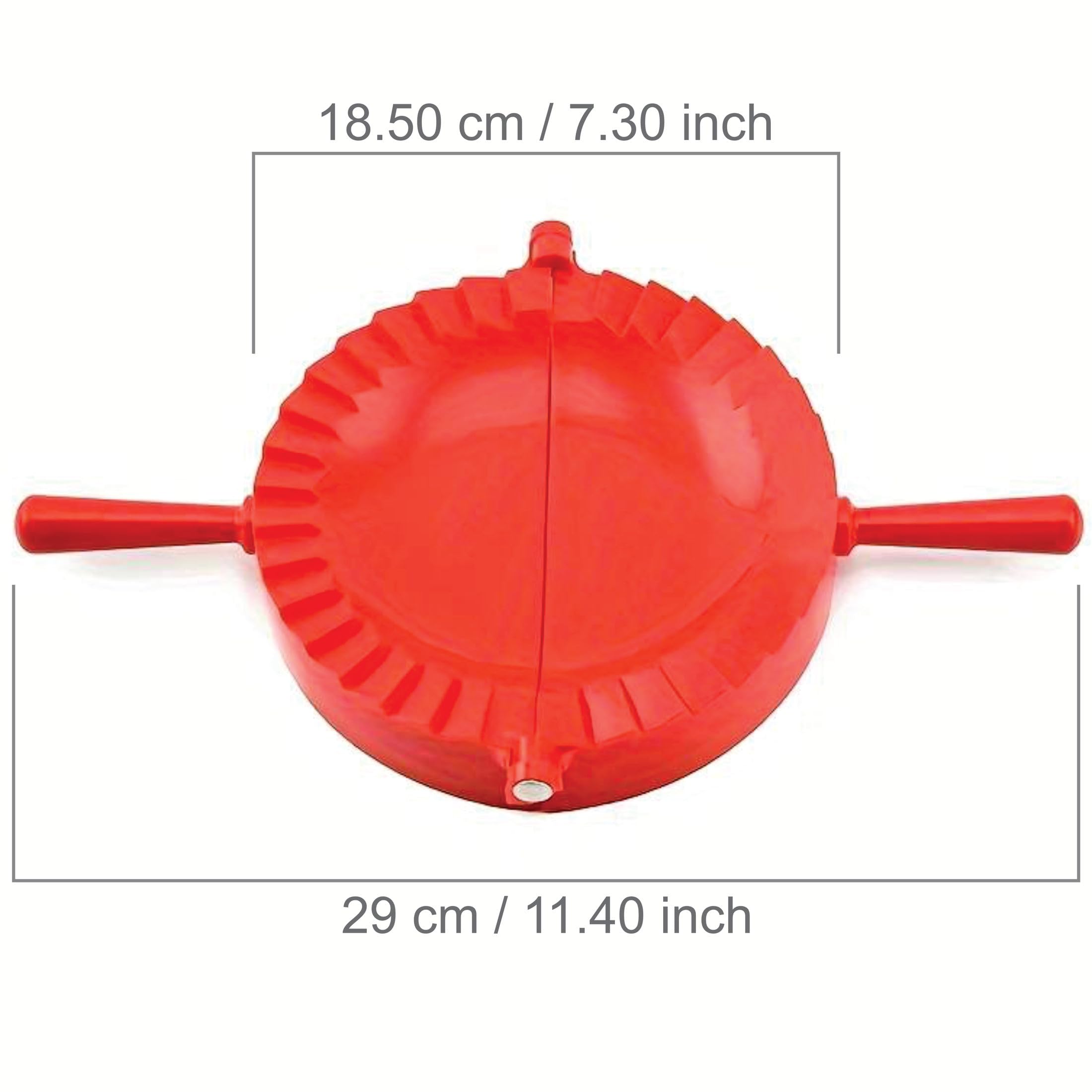 6-Inch Empanada Maker Press - Professional Empanada & Dumpling Dough Press with 2-in-1 Cutter Sealer for Ravioli, Wonton, Pierogi, Calzone & Hand Pies - Perfect for Home Cooking, Parties & Meal Prep