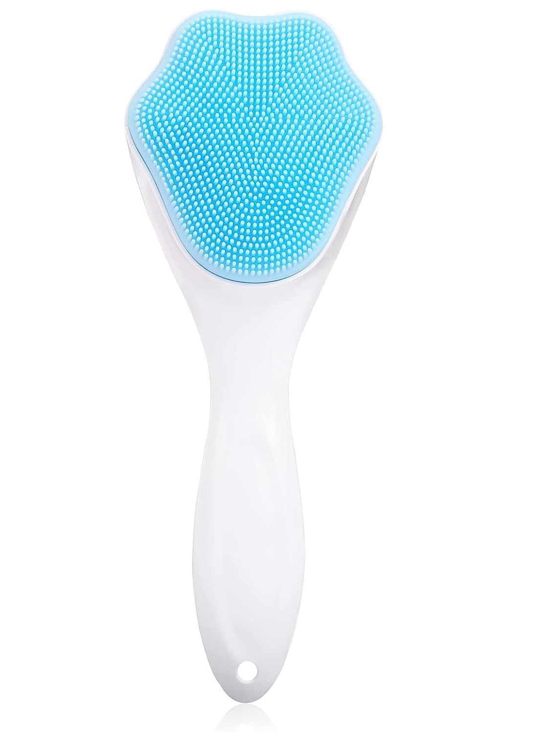 Dhanuom Silicone Face Scrubber Brush - Manual Handheld Facial Cleansing Tool for Blackhead Removal & Deep Pore Cleaning - Soft Food Grade Silicone Bristles for Gentle Exfoliation (1 Pack, Multicolor) - Perfect for Daily Skincare Routine & Travel-Friendly Beauty Essential