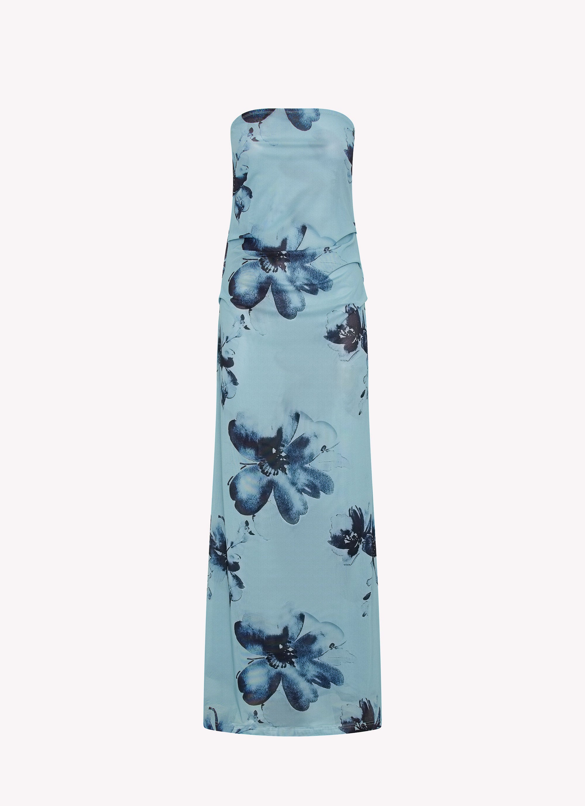 Field Of Dreams Maxi Dress - Blue Black Floral Print Long Summer Dress for Women | Perfect for Beach Vacations, Date Nights & Outdoor Parties