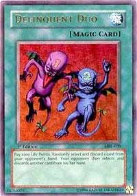 Yu-Gi-Oh! Delinquent Duo (MRL-039) 1st Edition Ultra Rare Trading Card - Magic Ruler Booster Pack - Collectible Card Game for Tournaments & Strategy Battles