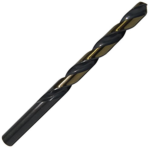 Drill America 3.00mm High Speed Steel Black & Gold KFD Split Point Drill Bit - Pack of 12 for Metal, Wood & Plastic - Perfect for DIY, Construction & Precision Drilling Projects