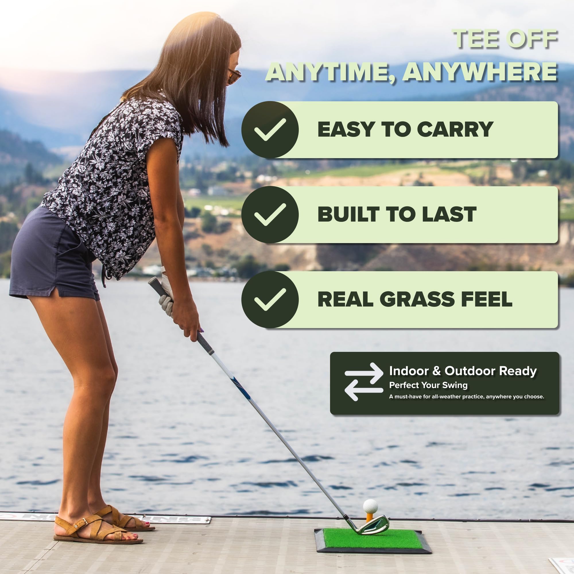 Premium Golf Practice Mat - 12