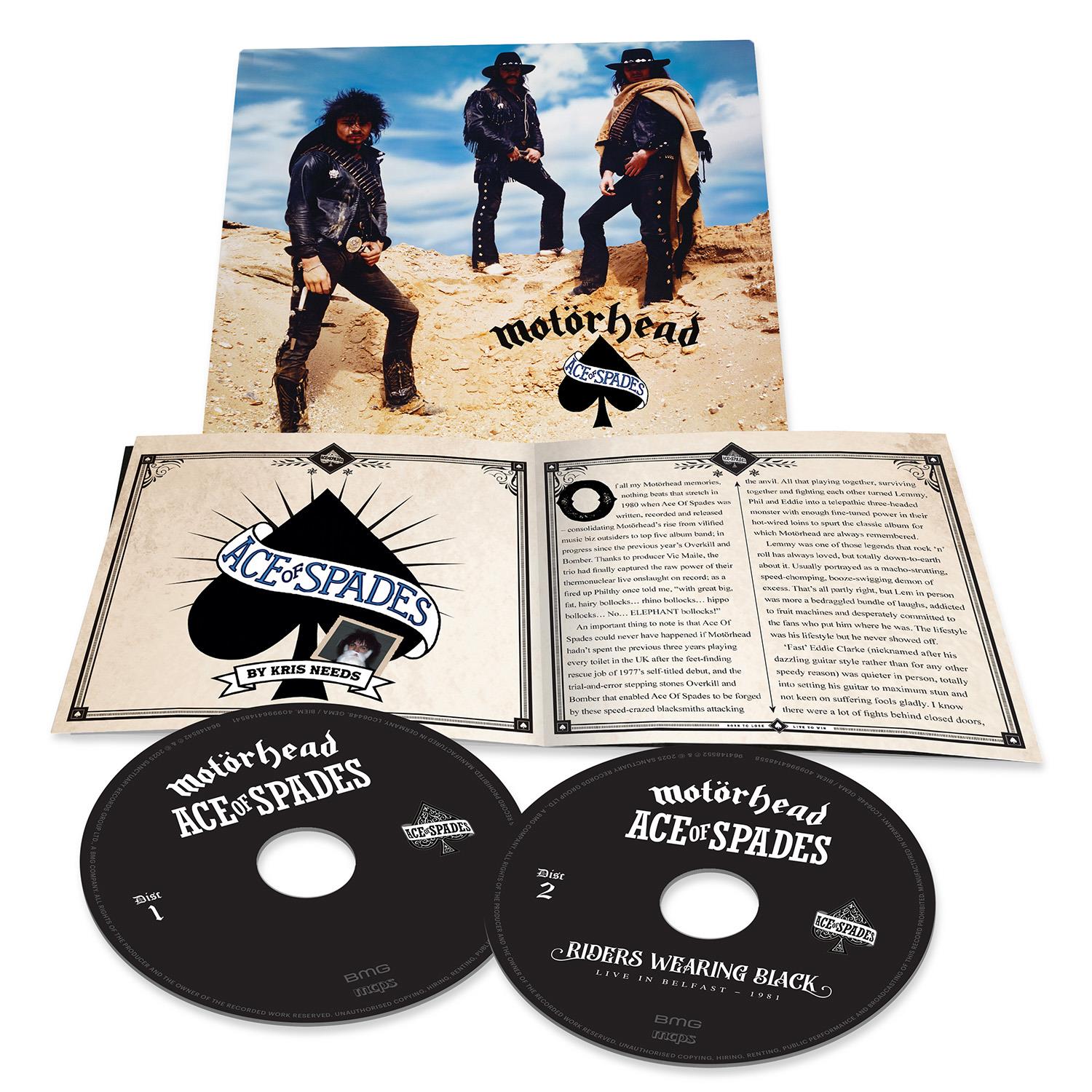 Motorhead - Ace Of Spades (Deluxe Edition) 50th Anniversary Vinyl Record | Limited Edition Rock Music Album | Perfect for Collectors & Music Enthusiasts | Great for Home Listening & Party Playlists