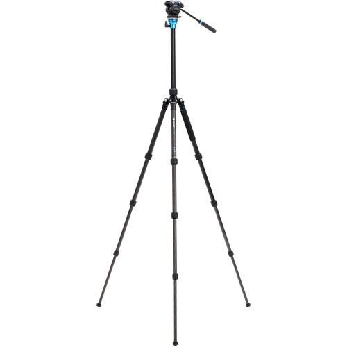 Benro Aero 2 PRO Carbon Fiber Travel Tripod with Twist Locks - Lightweight & Compact Video Tripod for Travel Vlogging, Photography, and Outdoor Adventures