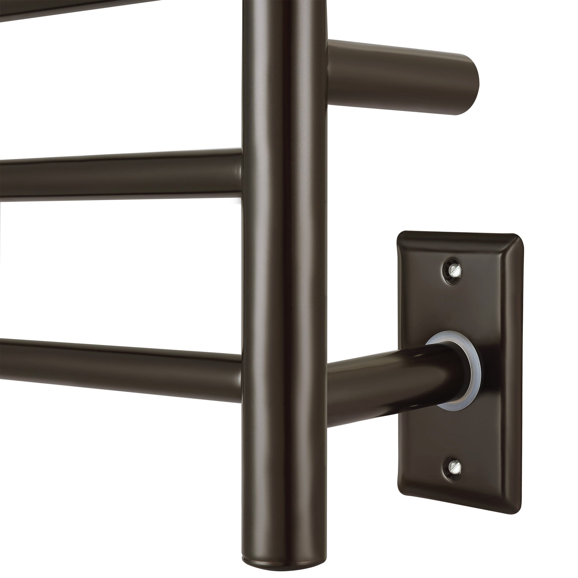 Ancona Novara Dual 10 Bar Hardwire & Plug-in Wall Mount Towel Warmer with WiFi Timer - Oil Rubbed Bronze Finish | Bathroom Luxury Heated Towel Rack for Spa, Hotel & Home Use