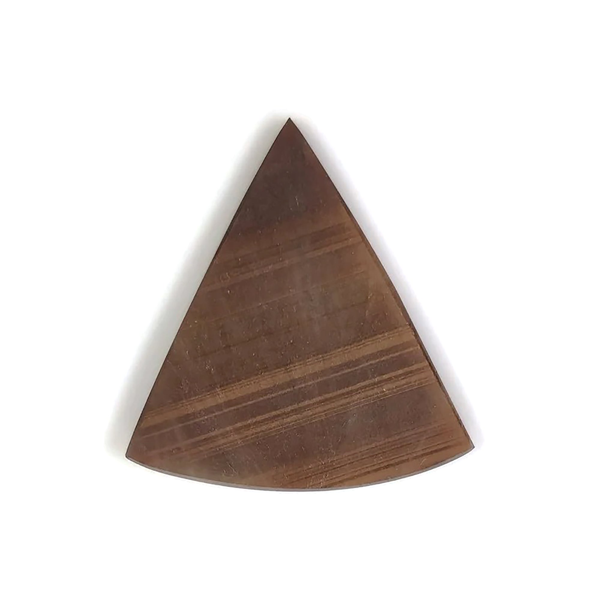 Natural Untreated Golden Brown Chocolate Sapphire Gemstone Flat Slices - 25.80cts Triangle Shape 29x28mm for Jewelry Making, Wire Wrapping & DIY Crafts