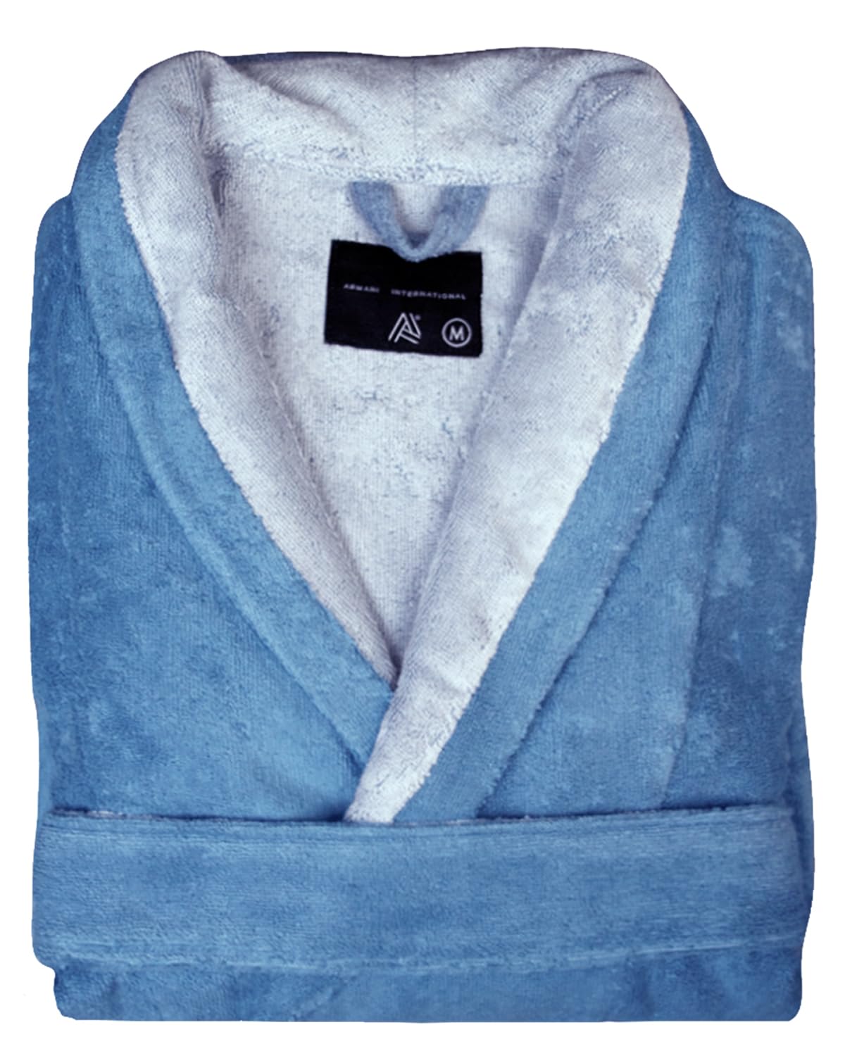 Luxury Faux Fur Shawl Collar Bathrobe with Matching Slippers | European Crafted Two-Tone Design | Perfect for Spa, Hotel & Home Relaxation