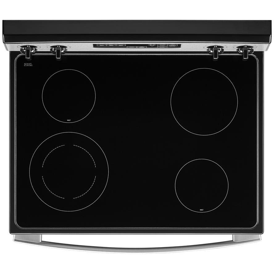 Amana 30 Inch Freestanding Electric Range YAER6603SMS - Stainless Steel Oven with 5 Burners, Convection Bake & Self-Cleaning - Perfect for Home Kitchen, Baking & Family Cooking
