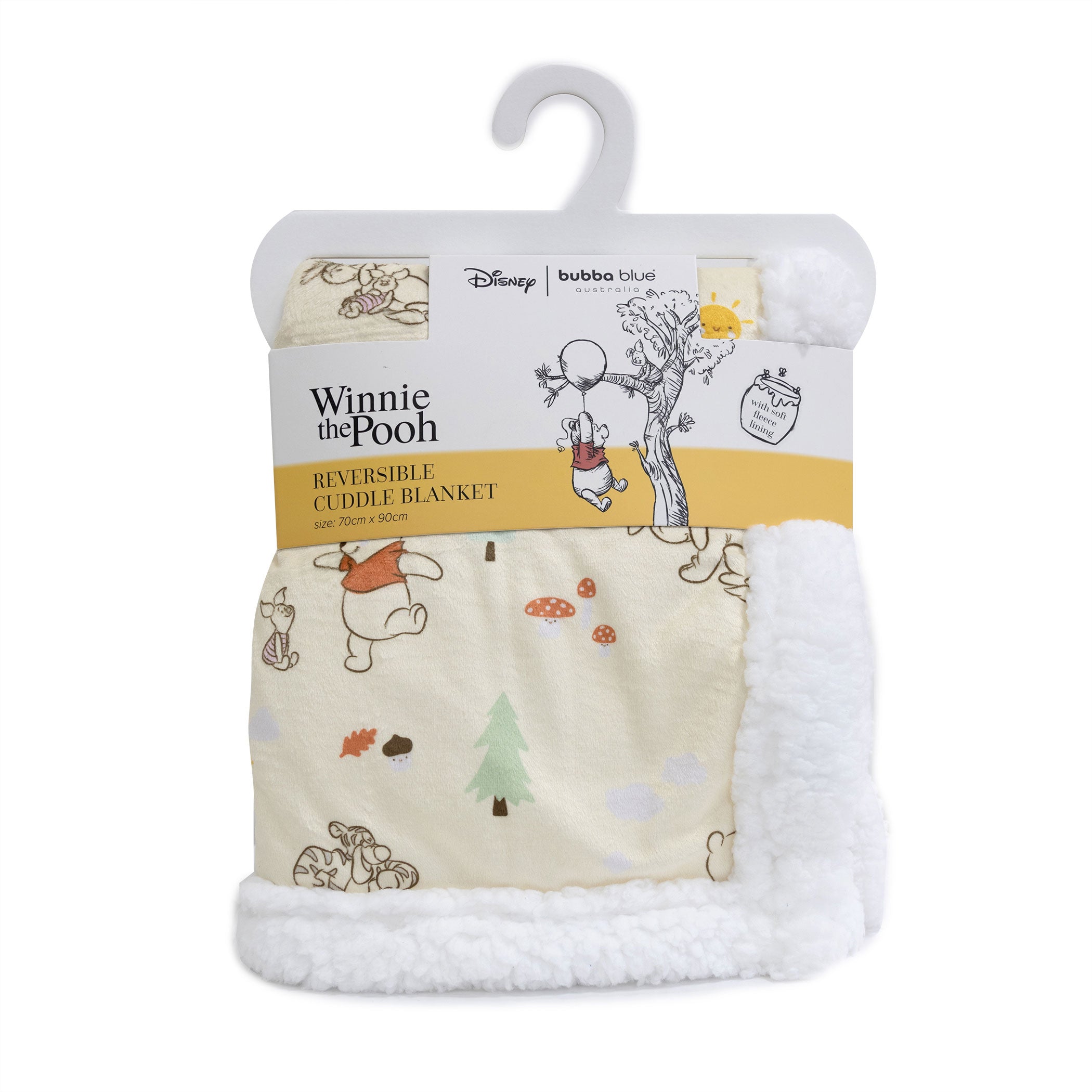 Disney Winnie the Pooh Baby Co-Sleeper Bedside Bassinet with Mattress & Sheet Set - Perfect for Newborns & Infant Co-Sleeping Safety