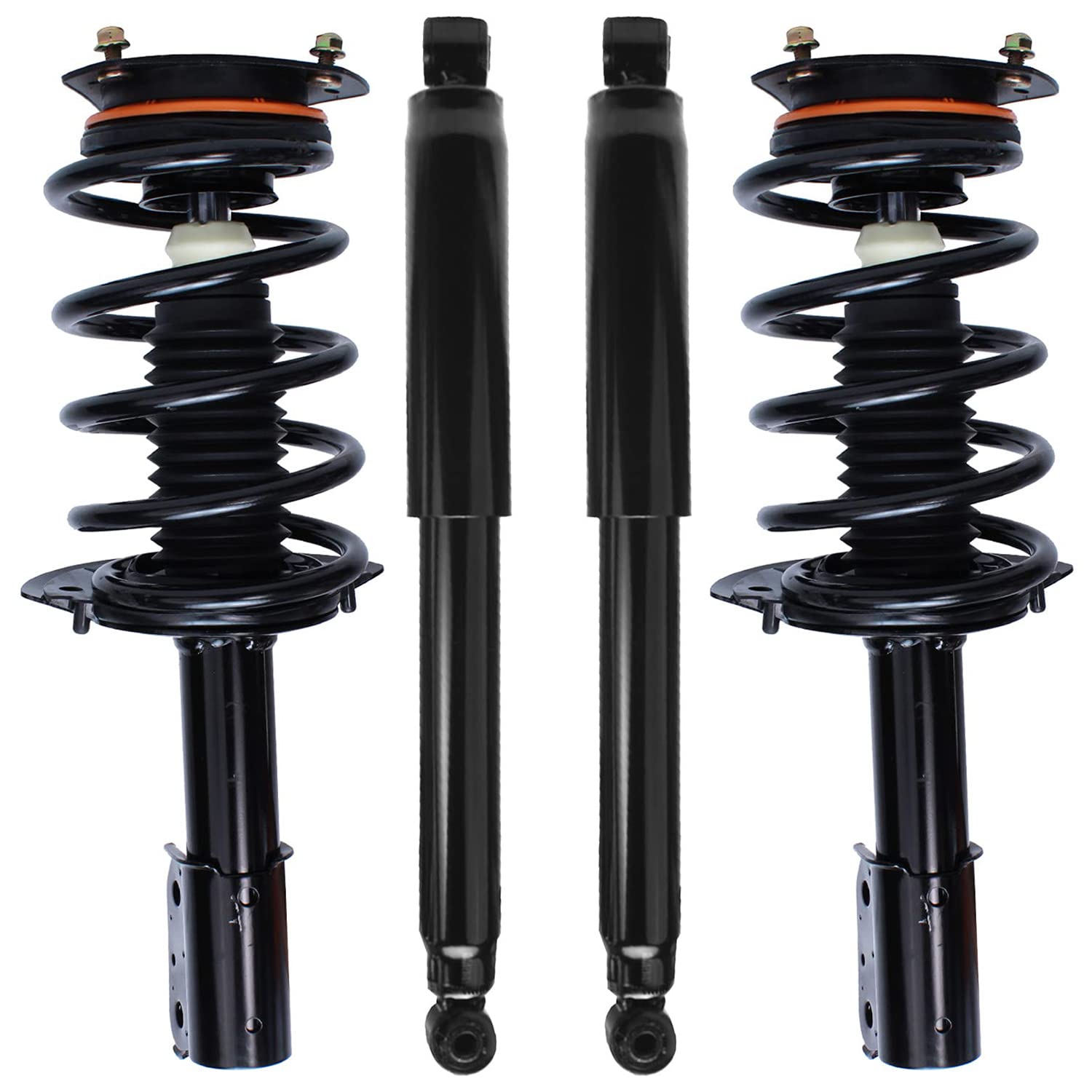 Detroit Axle - 2WD 4pc Strut & Shock Absorber Kit for 2001-2005 Pontiac Aztek - Front Struts with Coil Springs & Rear Shock Absorbers - Replacement Suspension System for Smooth Ride & Enhanced Handling - Perfect for Daily Commuting & Off-Road Adventures