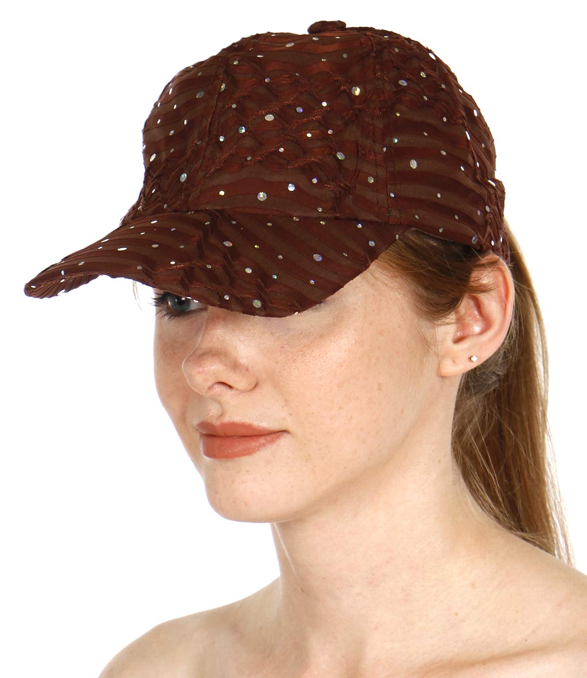 Women's Sequin Newsboy Cap - Stylish Summer Baseball Hat & Gatsby Visor for Fashion, Chemo Patients - Perfect for Beach Outings, Parties & Everyday Wear