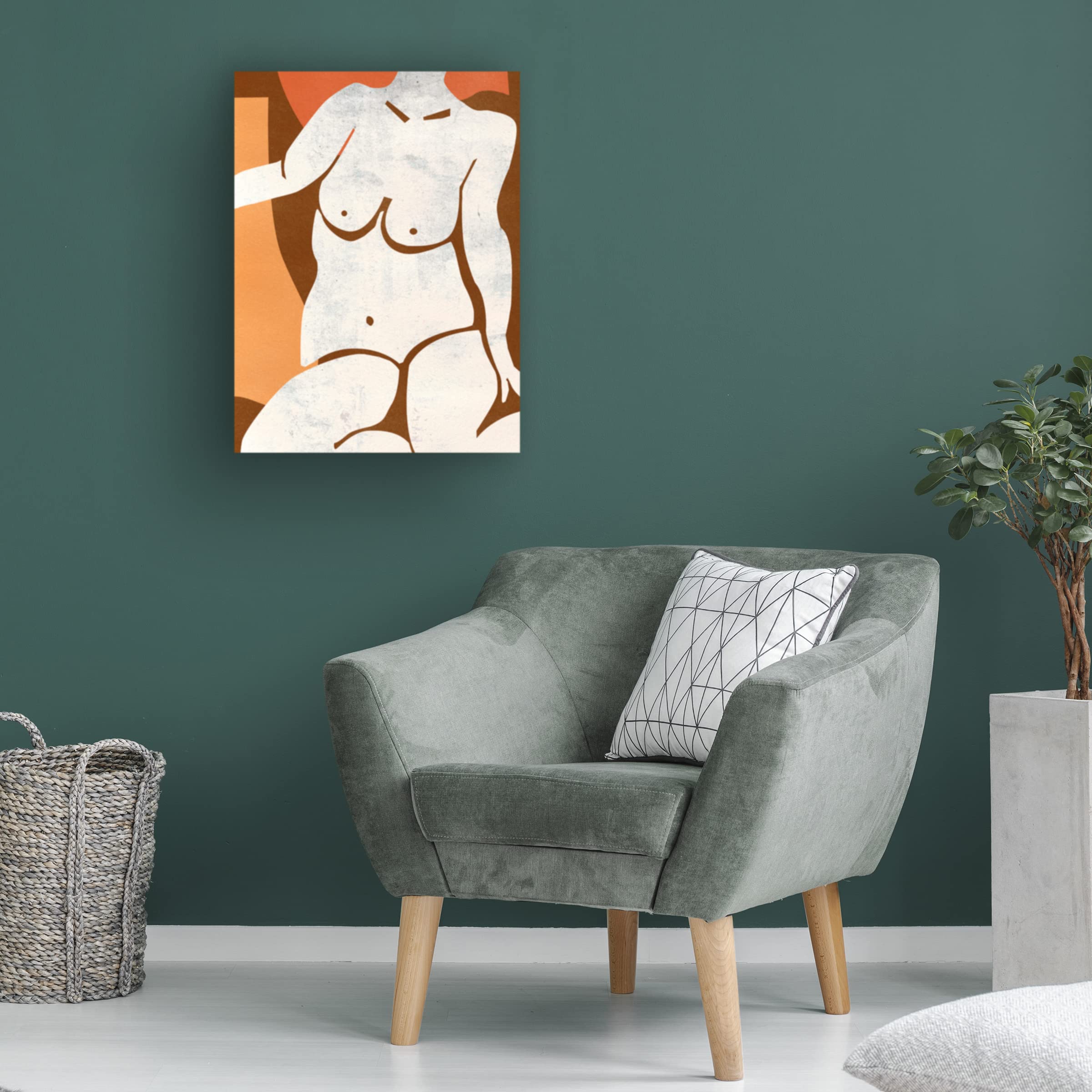 Trademark Fine Art 'Heat III' Canvas Art by Melissa Wang - Modern Abstract Painting for Home & Office Decor - Perfect for Living Room, Bedroom, or Workspace