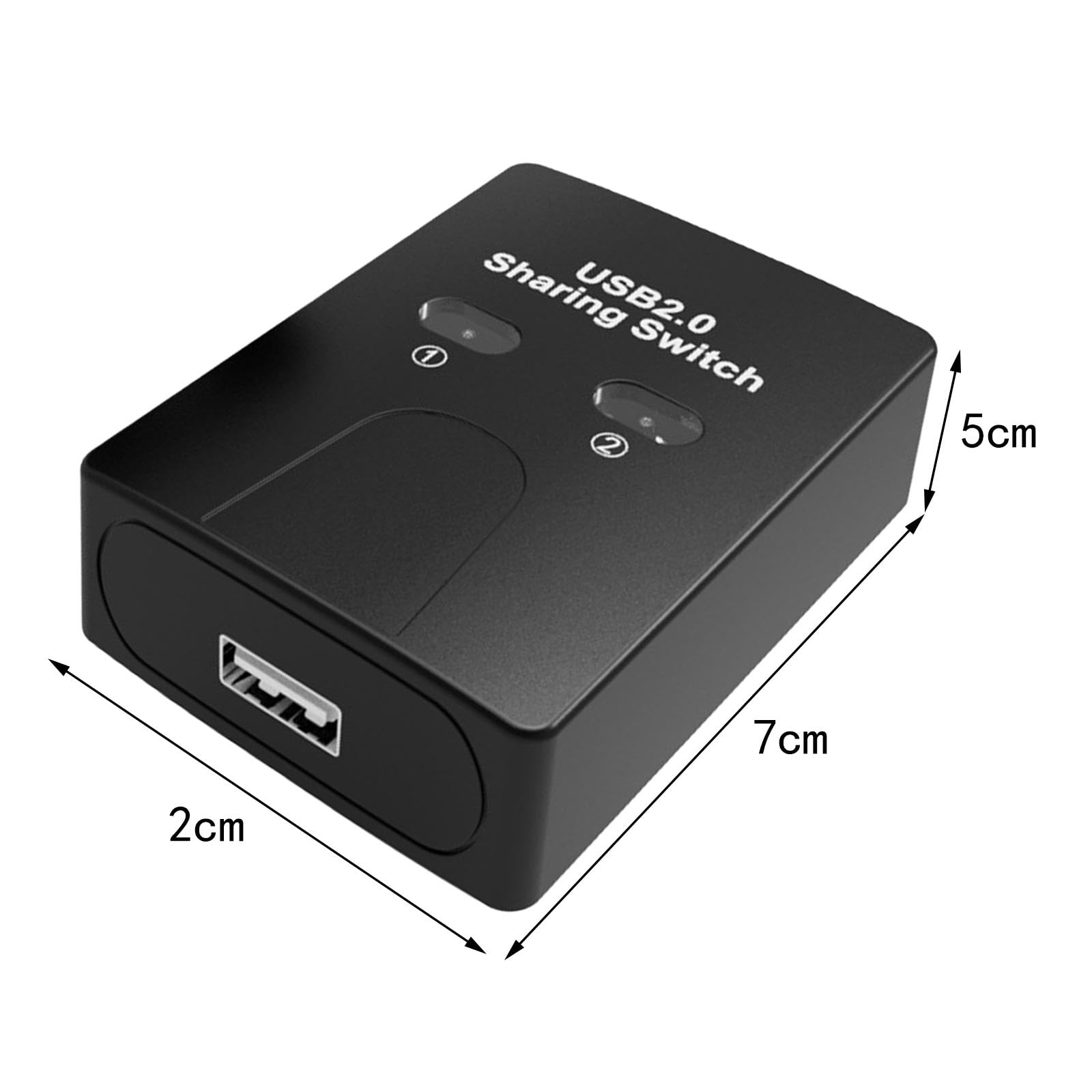 Ronyme 2-in-1 USB Printer Sharing Switch | USB Peripheral Device Switcher for PC & Computer | Stable Connection for U Disk & Printers | Perfect for Home Office & Small Business Workstations